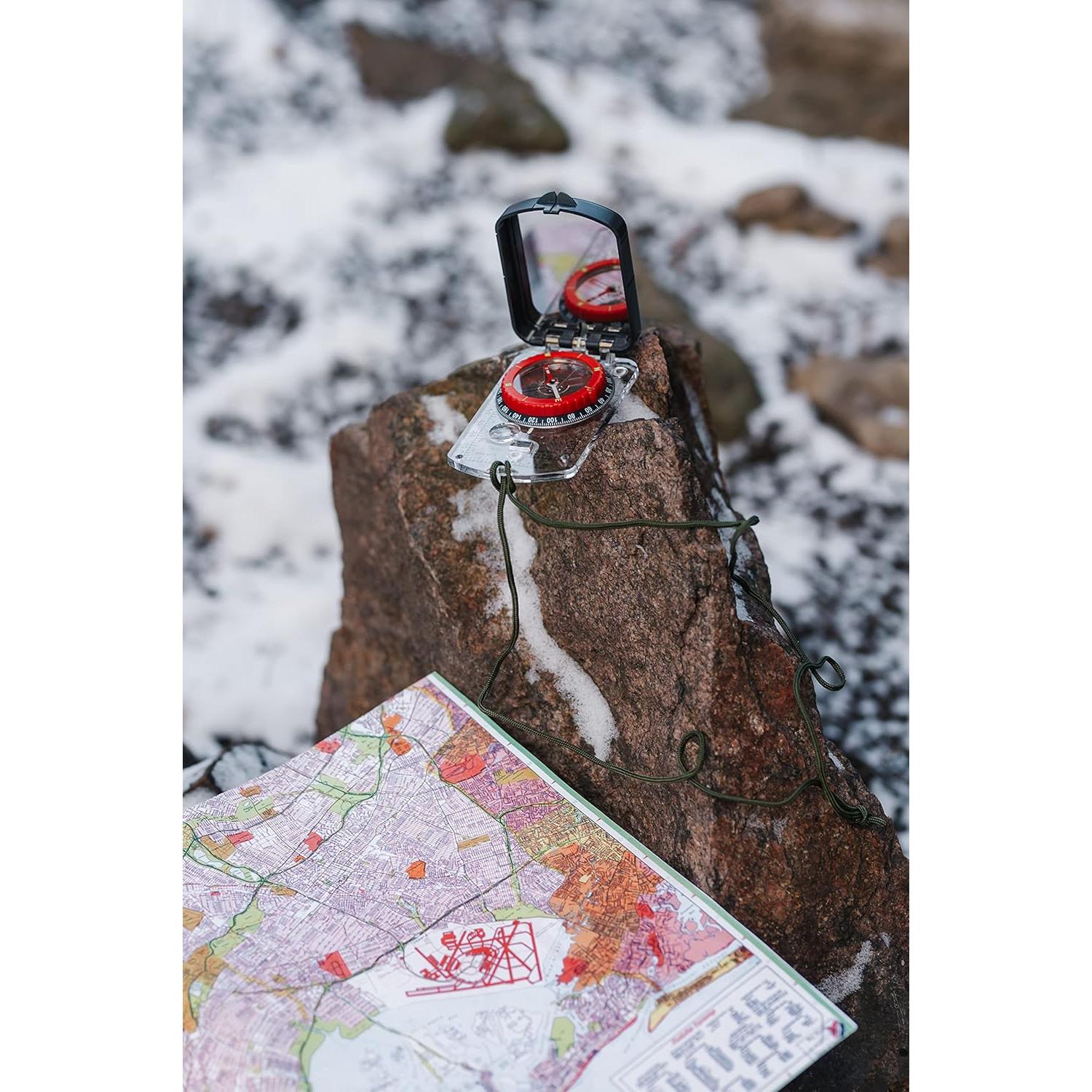 Brújula de Boy Scout TurnOnSport con Espejo Ajustable