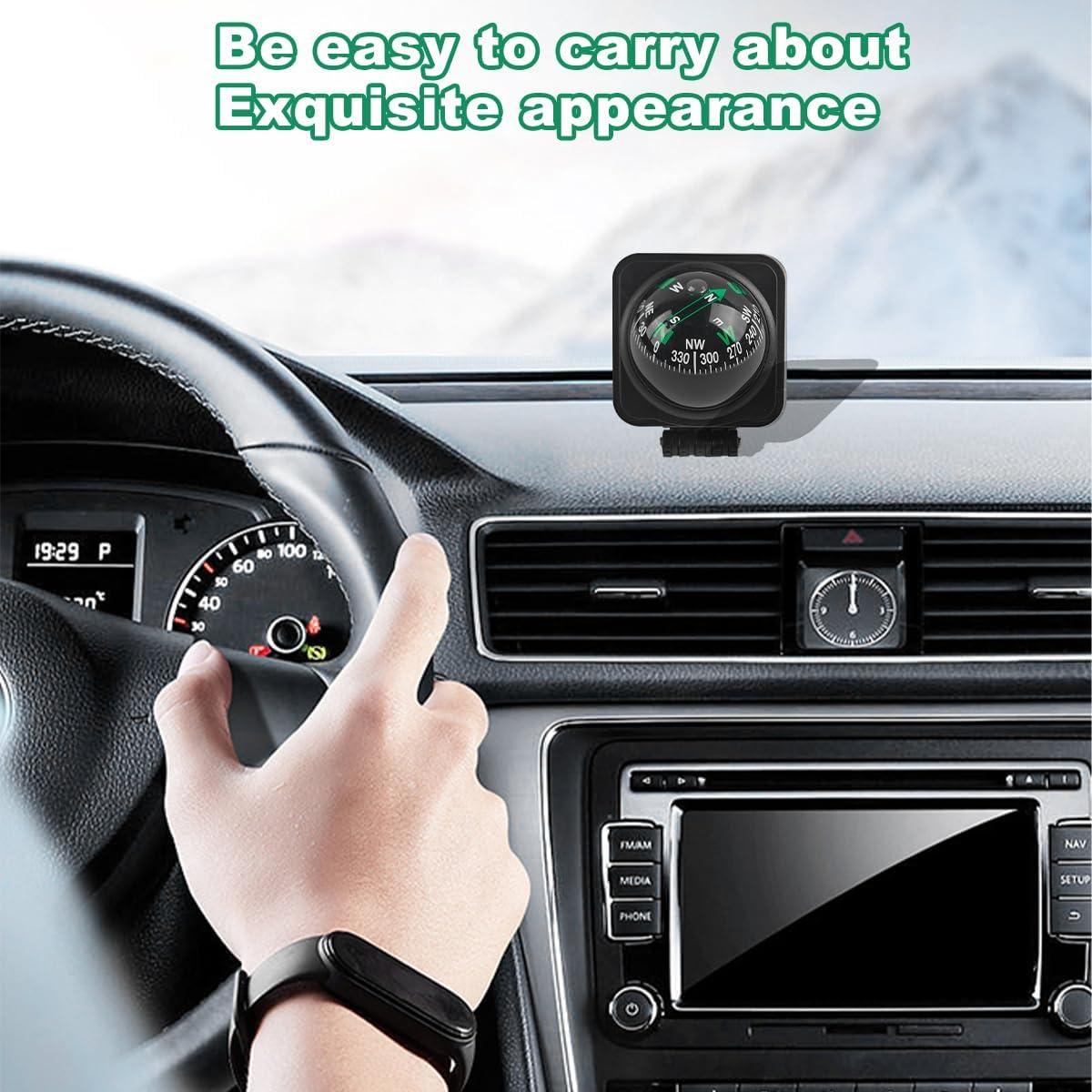 Brújula de Coche Mandark Ajustable para Tablero 6.7cm