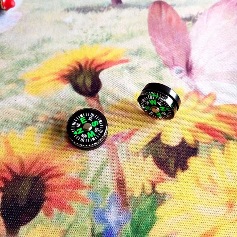 Brújula de Supervivencia LIOOBO 15mm Compacta para Camping