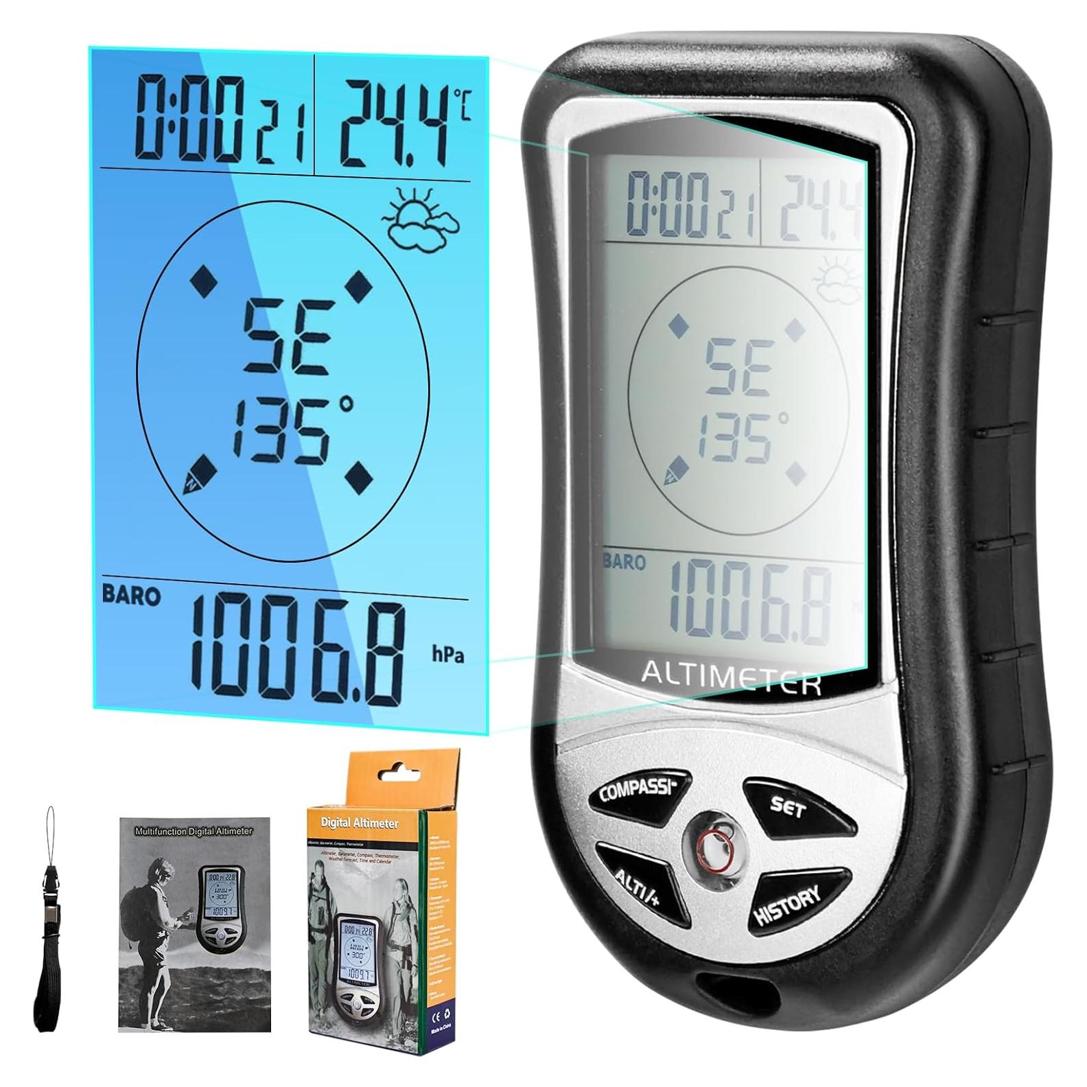 Altímetro Digital Multifuncional KooingTech 8 en 1 -700 a 9000m