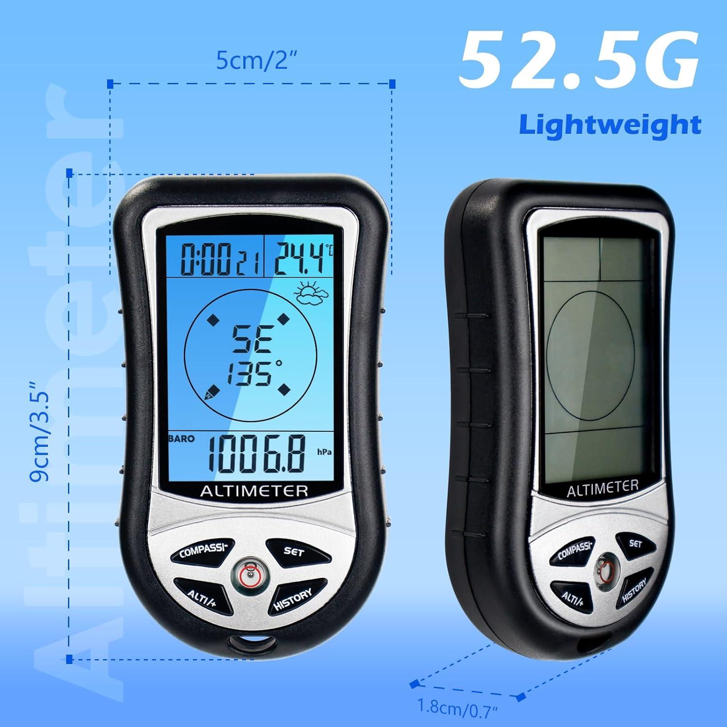 Altímetro Digital Multifuncional KooingTech 8 en 1 -700 a 9000m