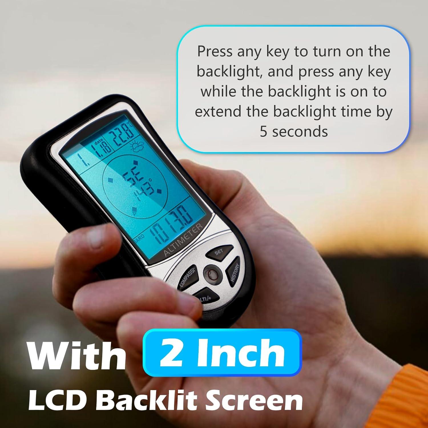 Altímetro Digital Multifuncional KooingTech 8 en 1 -700 a 9000m