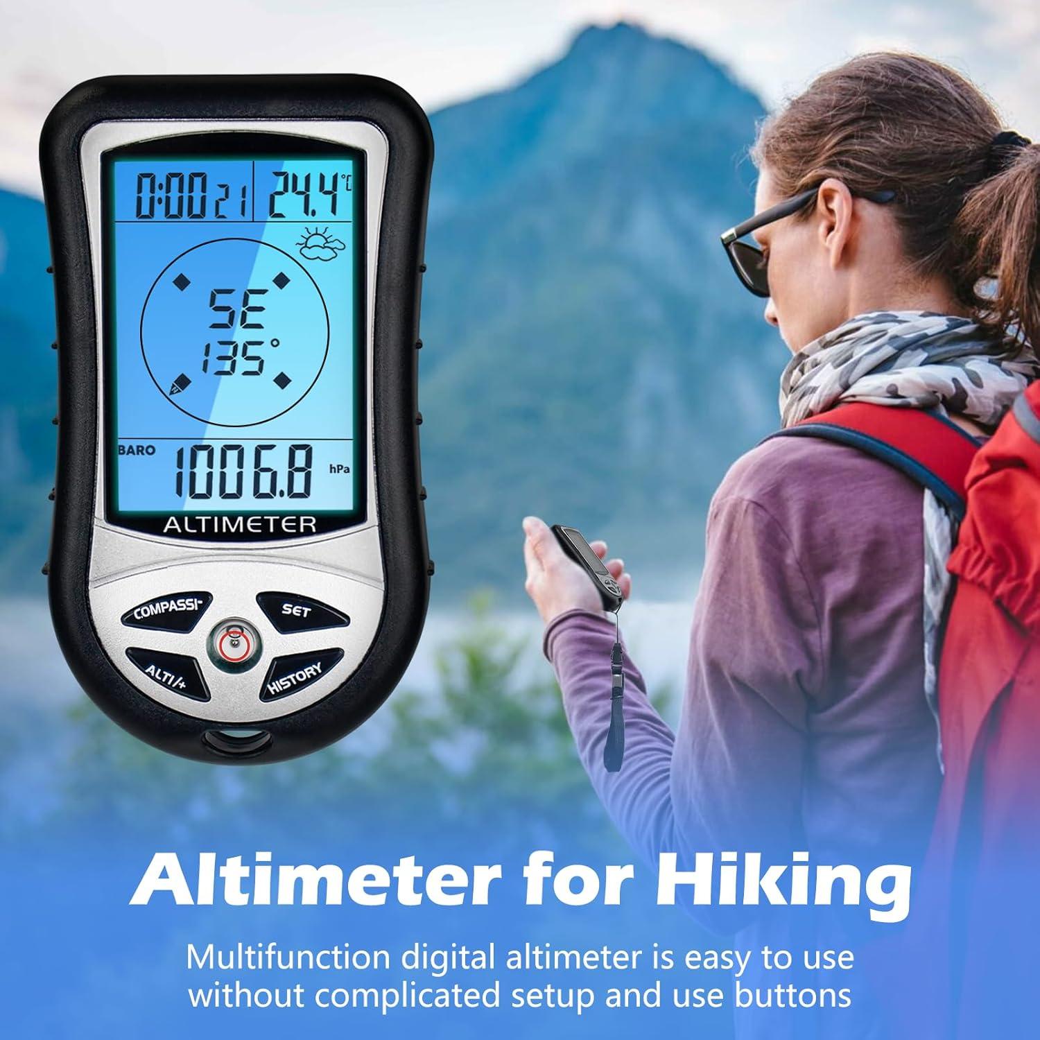 Altímetro Digital Multifuncional KooingTech 8 en 1 -700 a 9000m