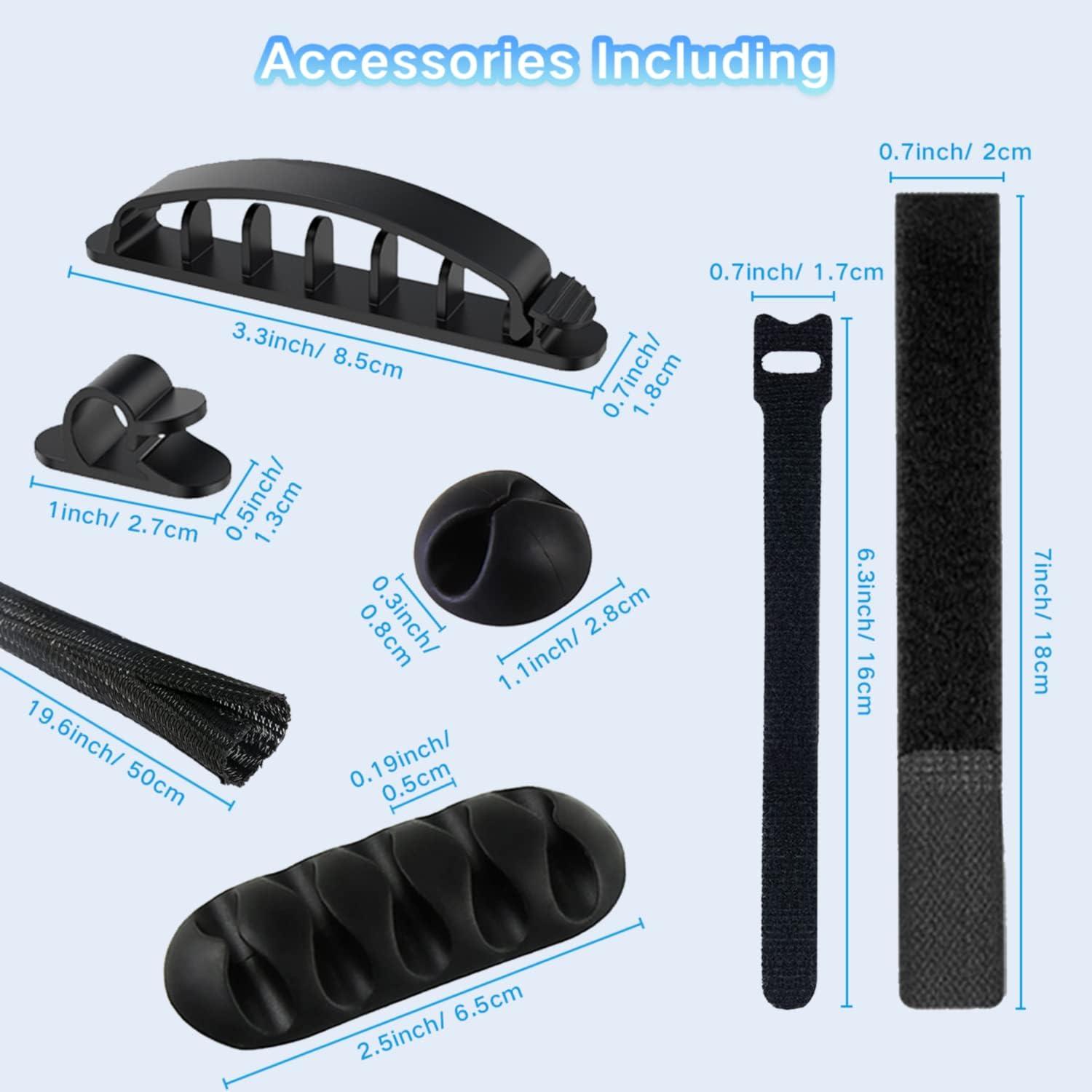 Caja Organizadora de Cables OSPNIEEK 3 Piezas con 33 Accesorios