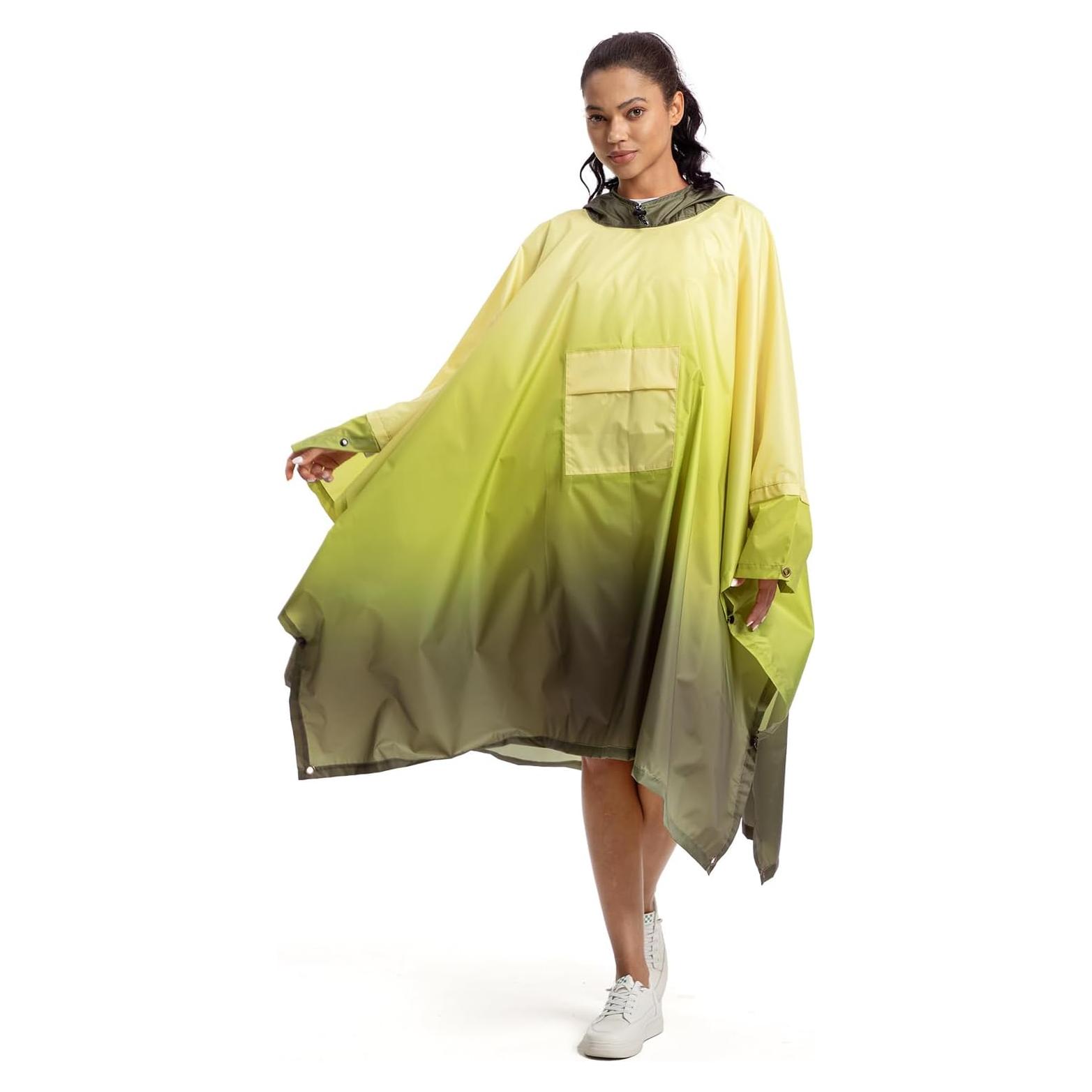 Poncho de Lluvia NUUR Impermeable para Mujeres Unisex S-XXL