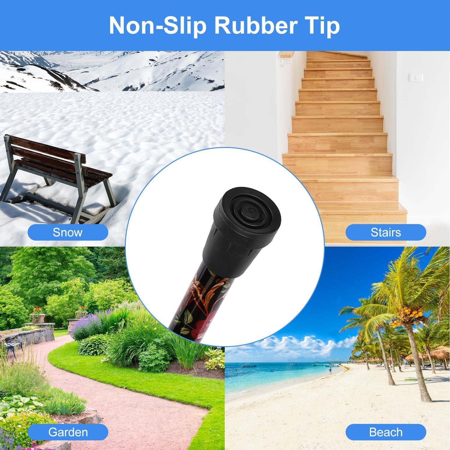 Bastón Plegable Supregear Ajustable 83.8-94 cm Antideslizante