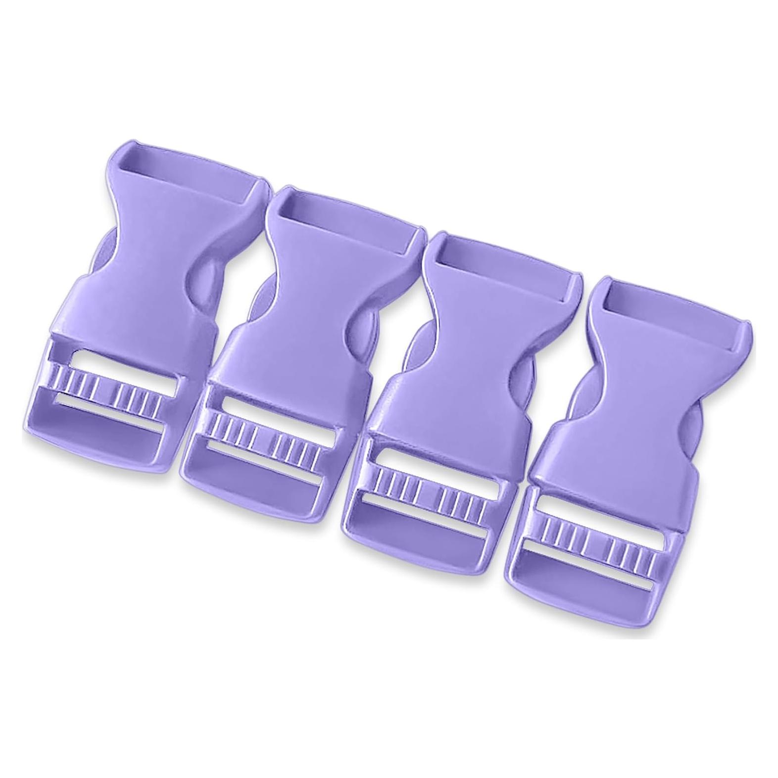 Hebillas de Paracord Violeta 16 mm - 4 Paquete de Plástico