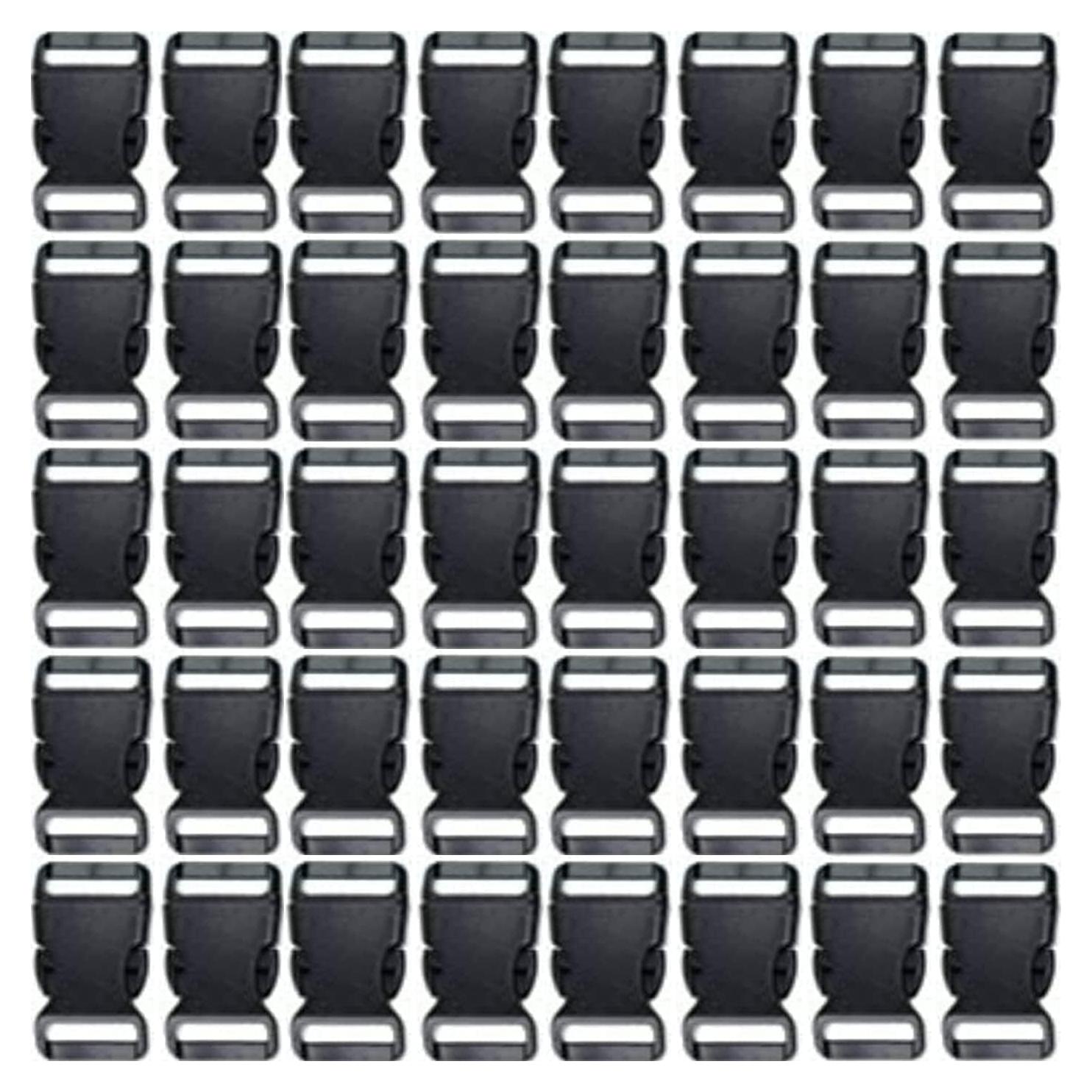 Hebillas de Liberación Lateral Plásticas JMAF 5/8" 40 Paquete