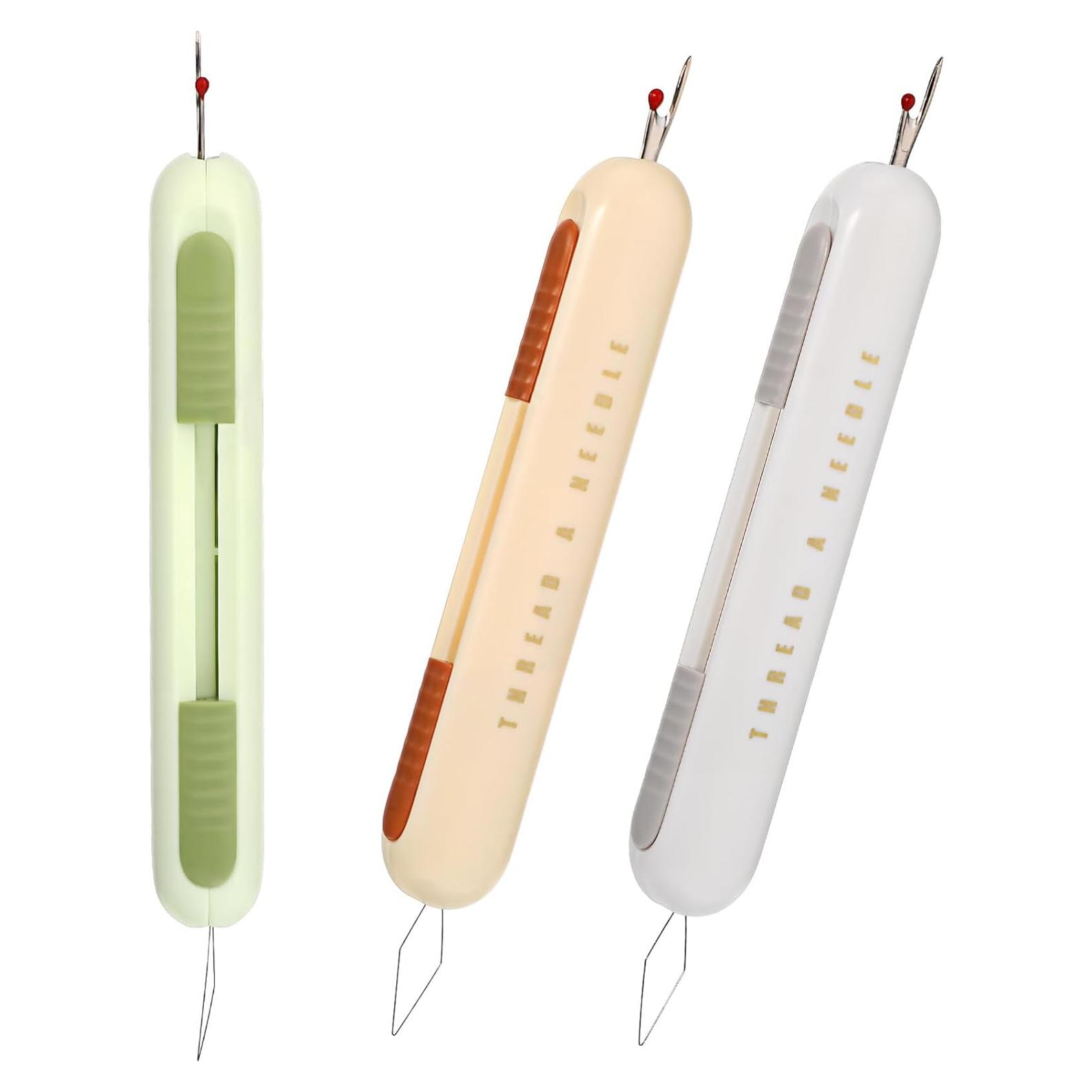 Enhebrador de Agujas DIYEAH 3pcs Herramienta Desgarradora