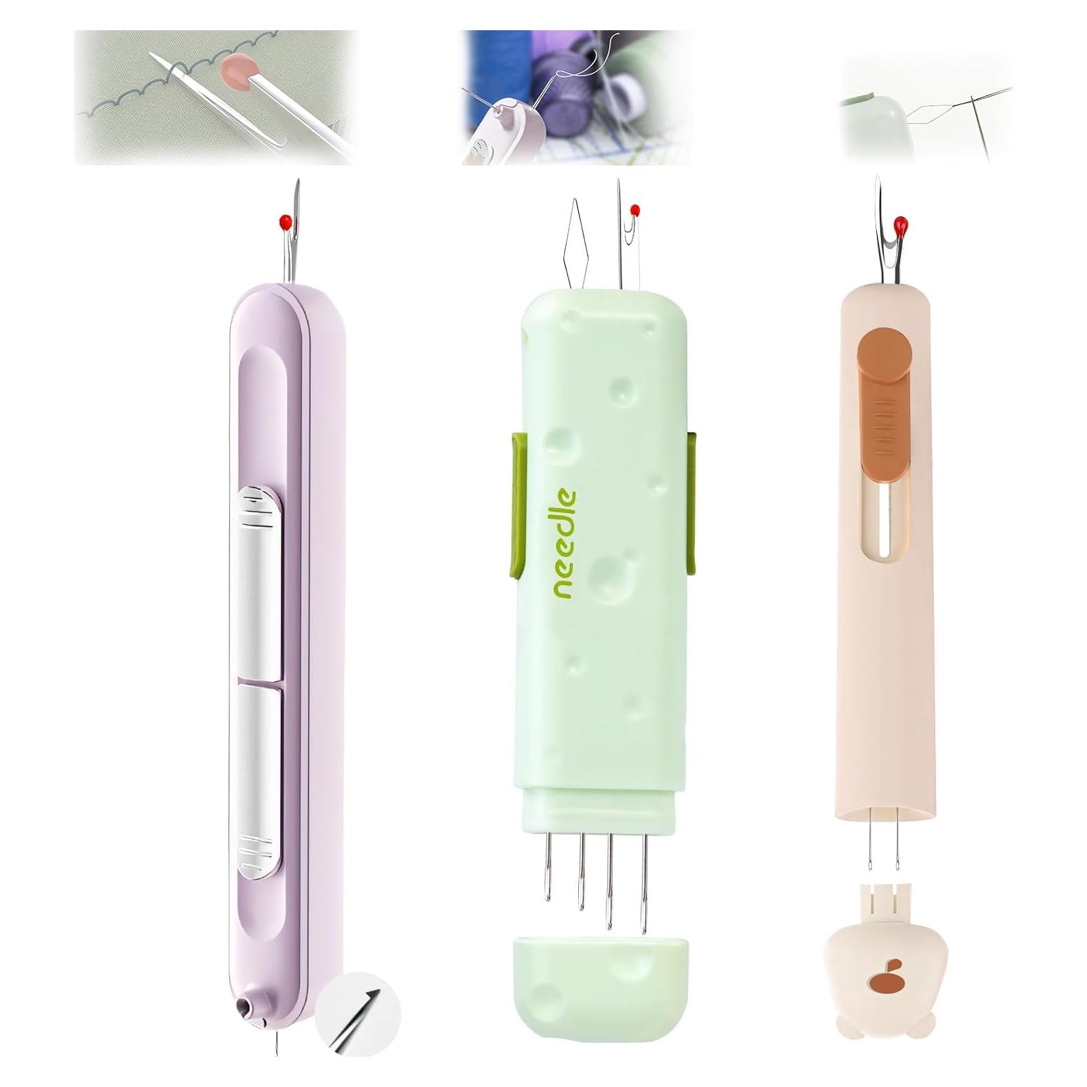 Enhebrador de Agujas Automático 3 en 1 RUOI con Caja Magnética