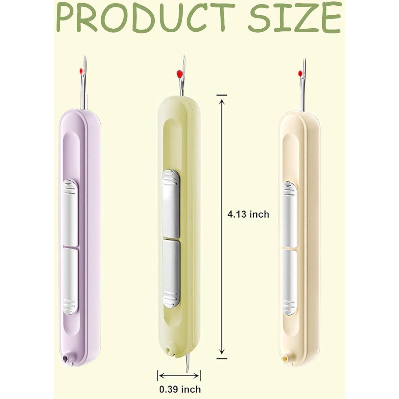 Chiclify Enhebrador de Agujas 2 en 1 Herramienta de Costura