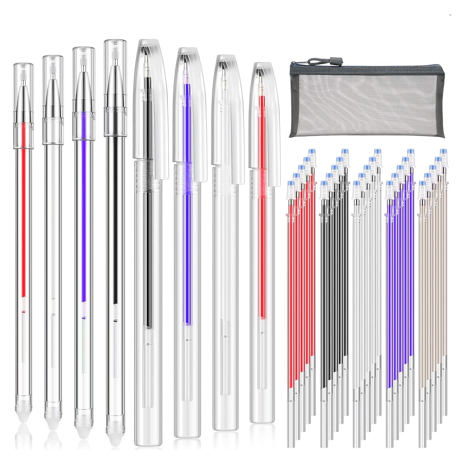 Conjunto de 36 bolígrafos borrables por calor Outus - 10 bolígrafos + 25 recambios