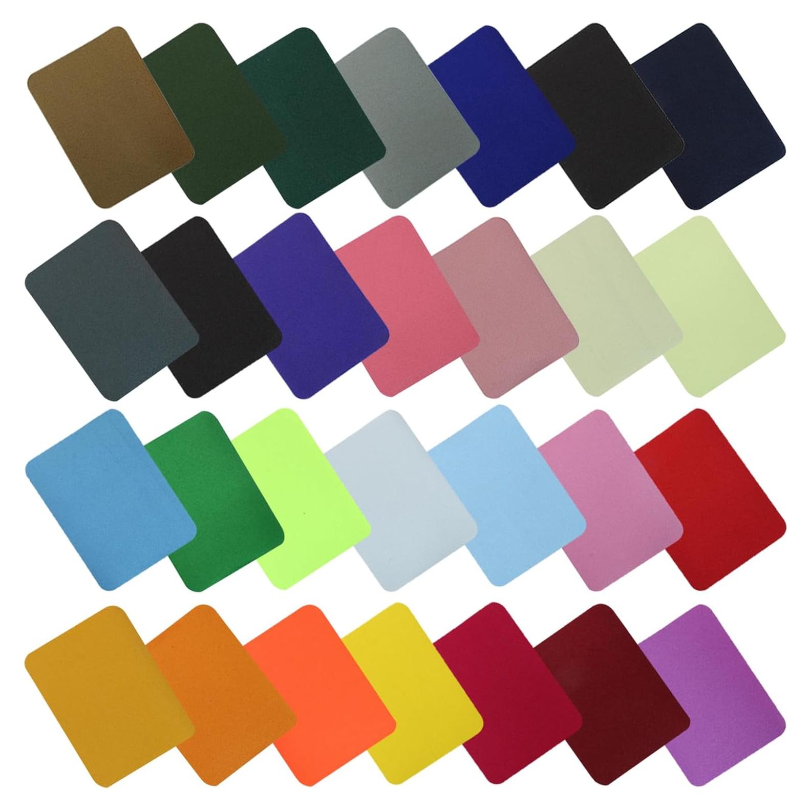 28 Parches de Planchar Multicolores Vibedor 9.4x12.4 cm