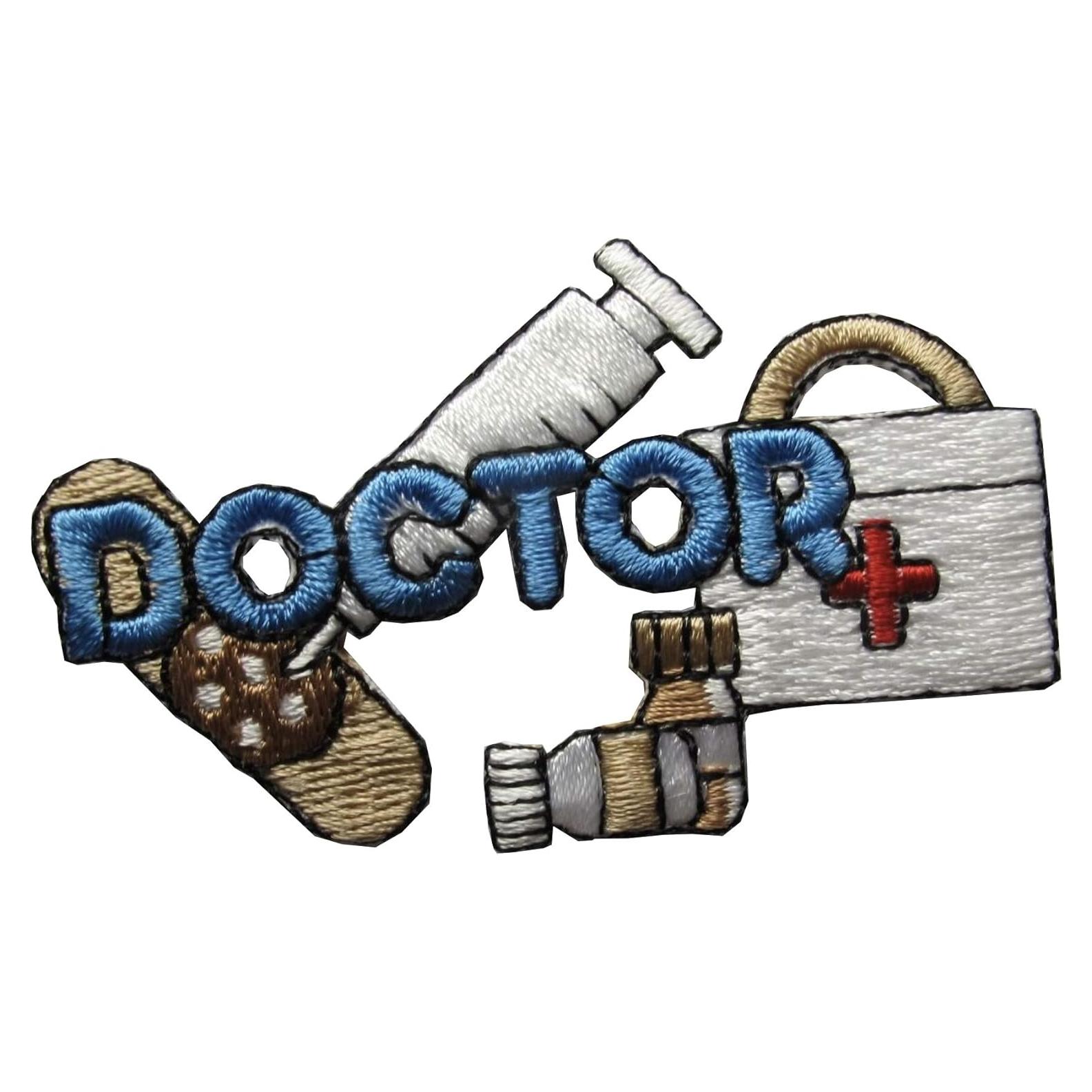 Parche Bordado Enfermera Doctor ETDesign 6.99x4.13 cm