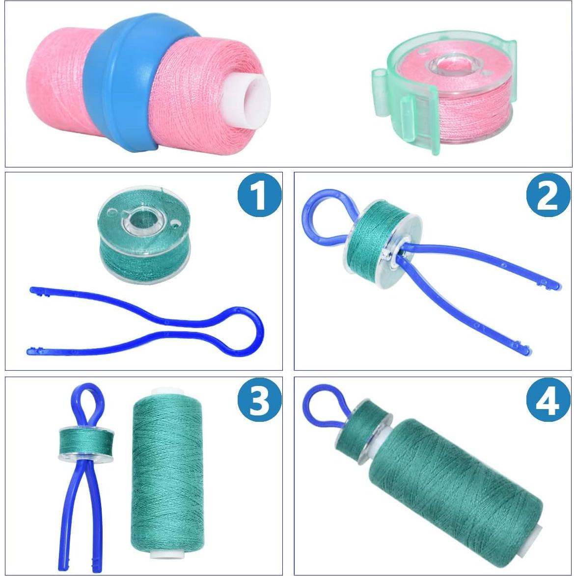 142 Piezas Clips Organizadores de Hilo Renashed - Silicona y Plástico