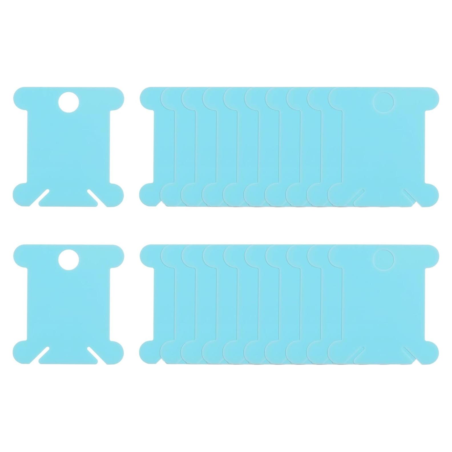 Bobinas de Hilo de Bordado HARFINGTON 100pcs 3.81x3.56cm Azul