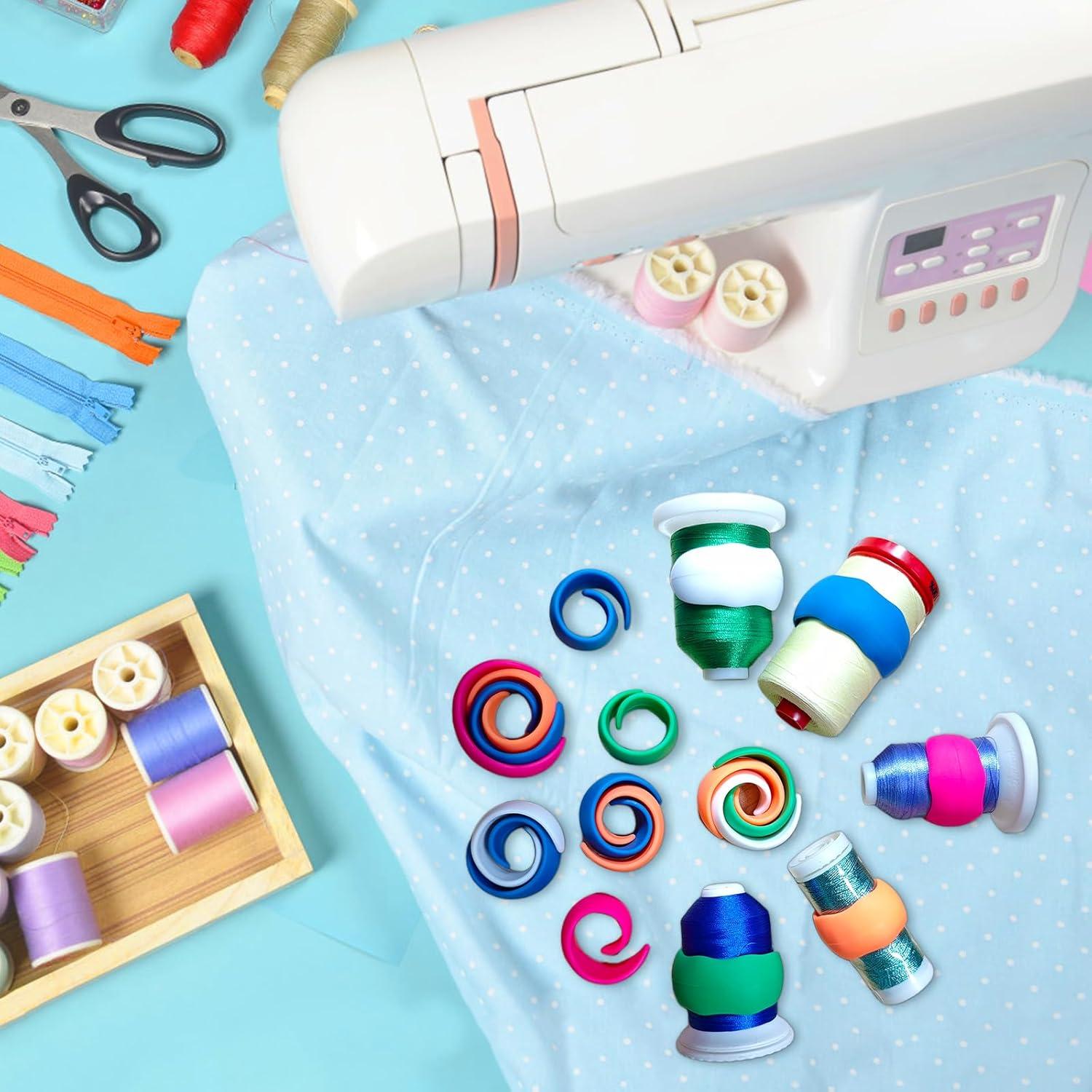 Simthread 100pcs Sujetadores de Bobinas de Hilo Mejorados