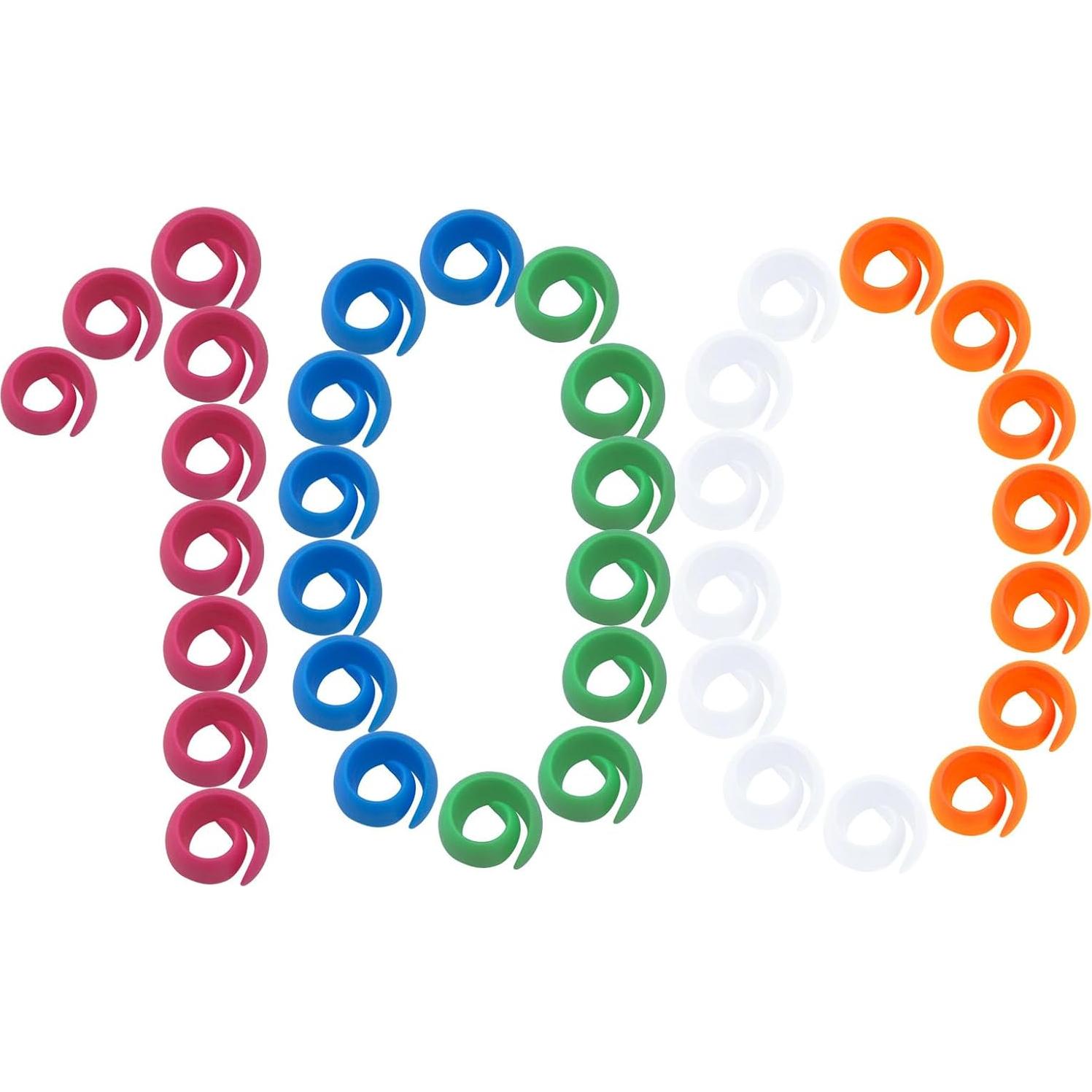 100 Soportes de Hilo Silicona Fbshicung - Organizador de Bobinas