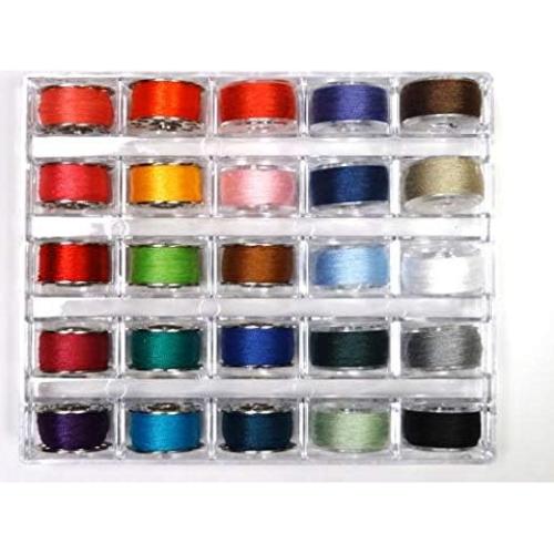 Caja de Bobinas Dritz 507 para 25 Bobinas - Plástico Transparente