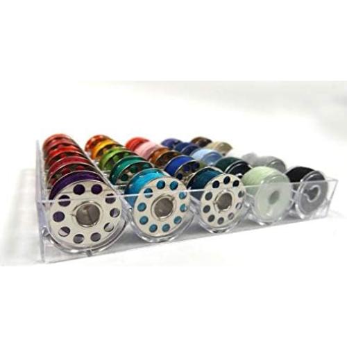 Caja de Bobinas Dritz 507 para 25 Bobinas - Plástico Transparente