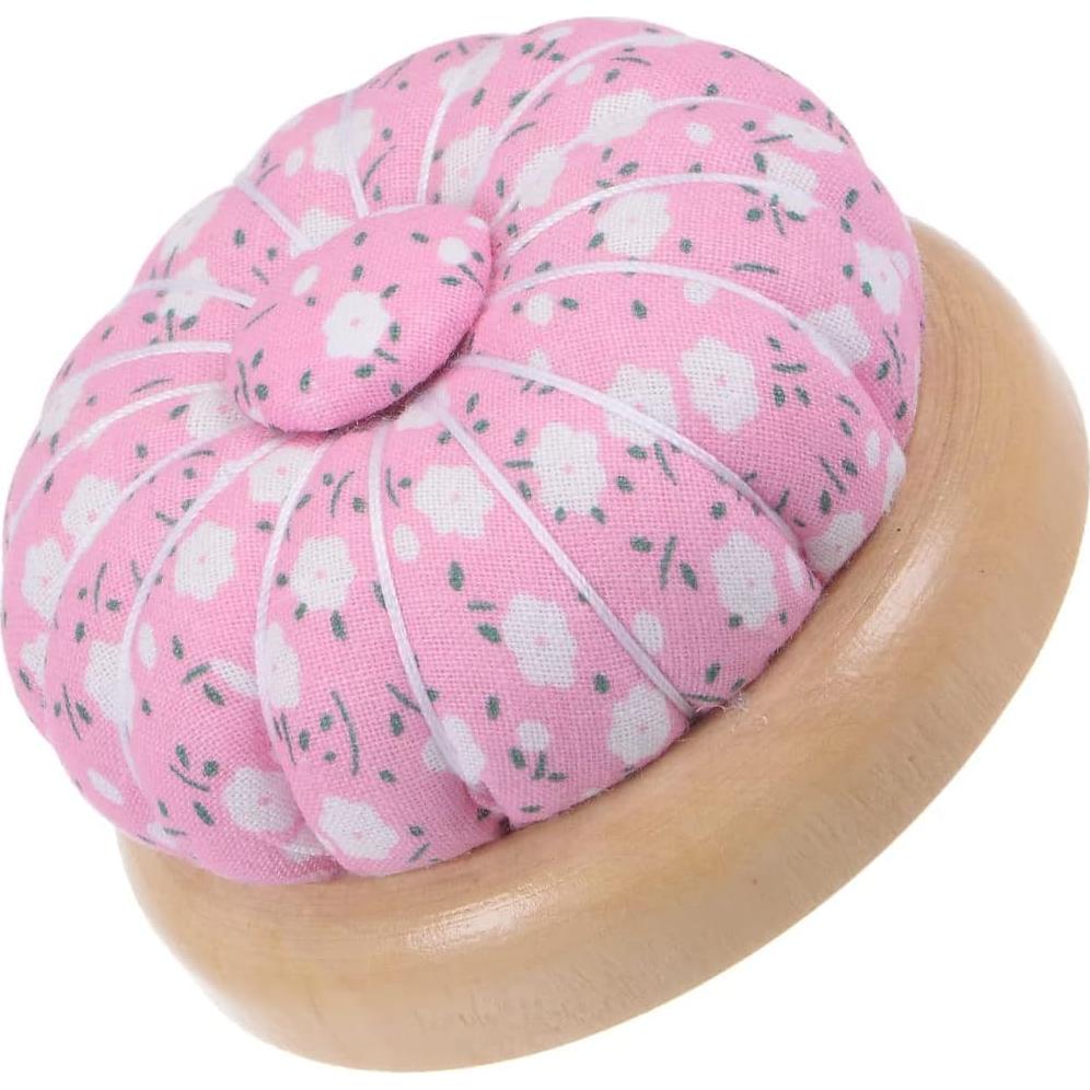 Cojín de Aguja HARFINGTON con Base de Madera Magnética - Rosa