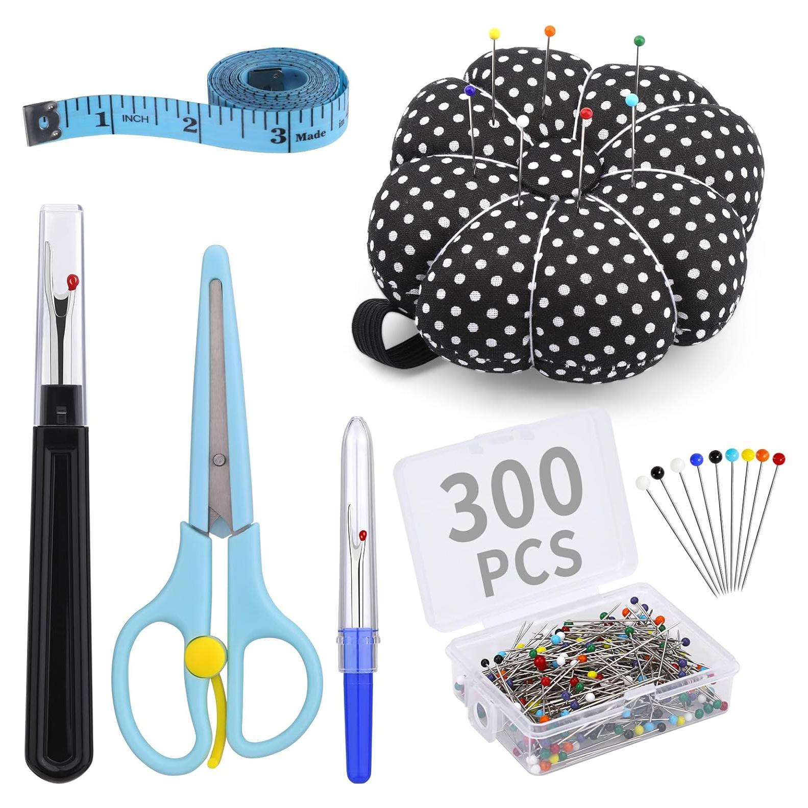 Kit de Alfileres de Coser Multicolor 300 Piezas 32mm ZLULARY