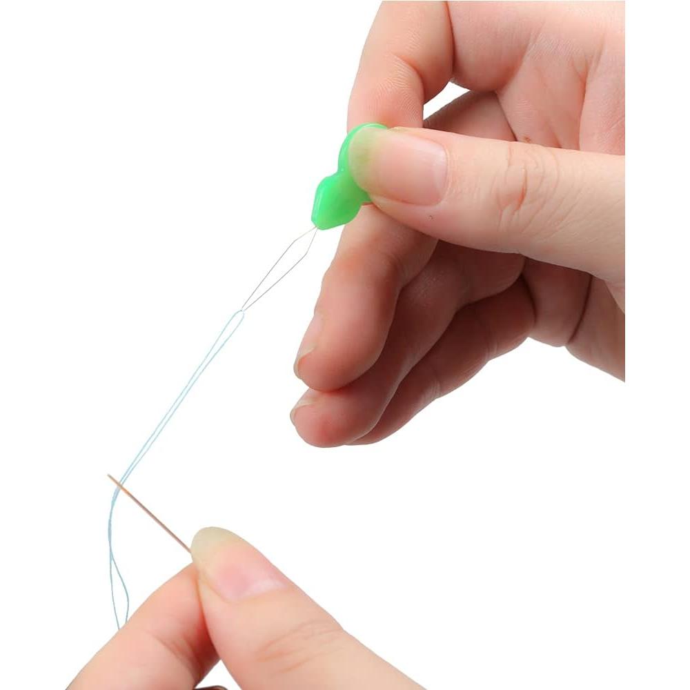 Enhebradores de Aguja de Plástico Eketirry - 50 Piezas