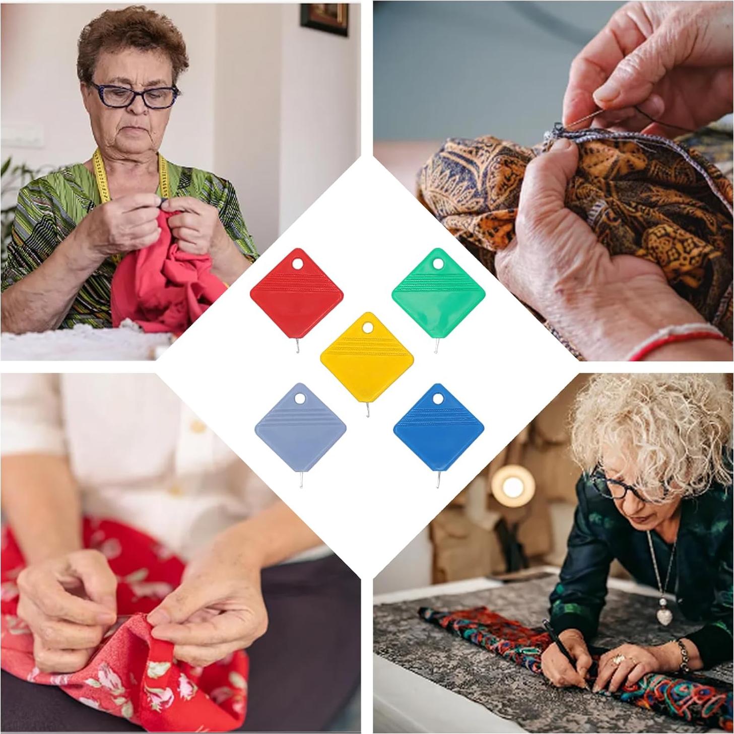 10 Piezas Enhebrador Automático de Agujas Heqxwl - Fácil Uso