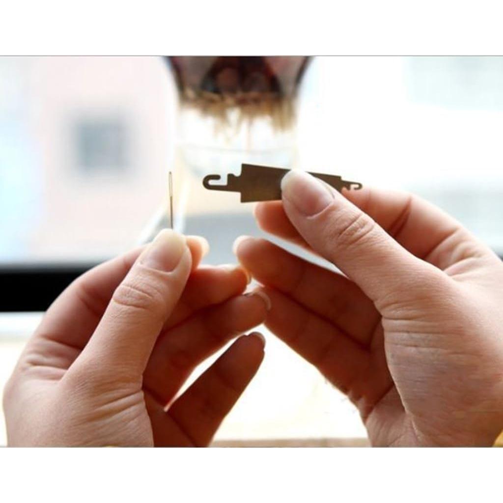 Dispositivo de Enhebrado de Agujas Zuoyou - 100 Unidades Acero Inoxidable