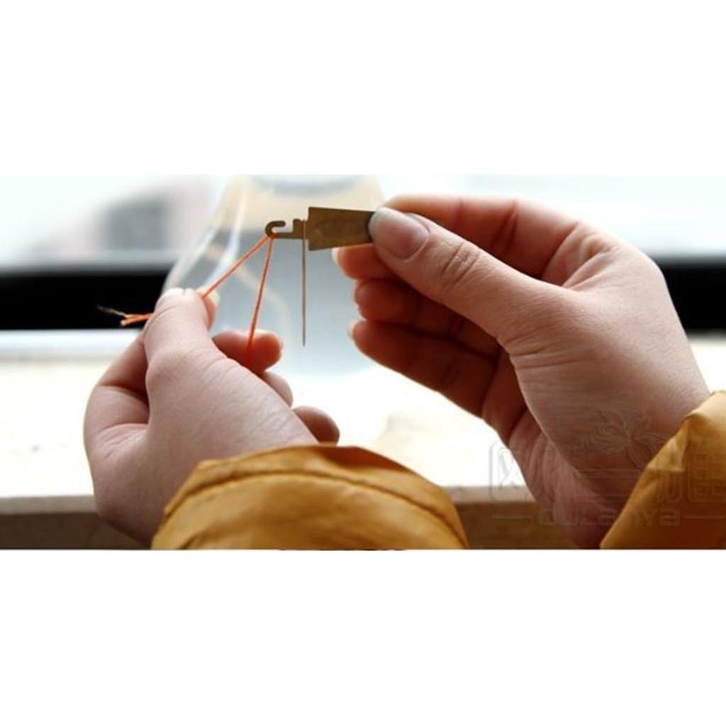Dispositivo de Enhebrado de Agujas Zuoyou - 100 Unidades Acero Inoxidable