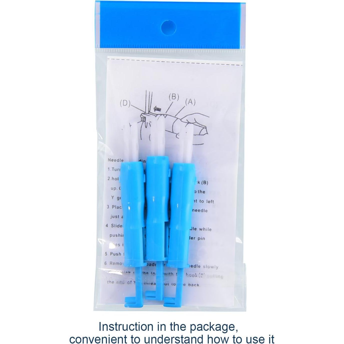 Enhebrador Automático de Agujas Hicarer - 6 Pcs, Herramienta para Máquina de Coser