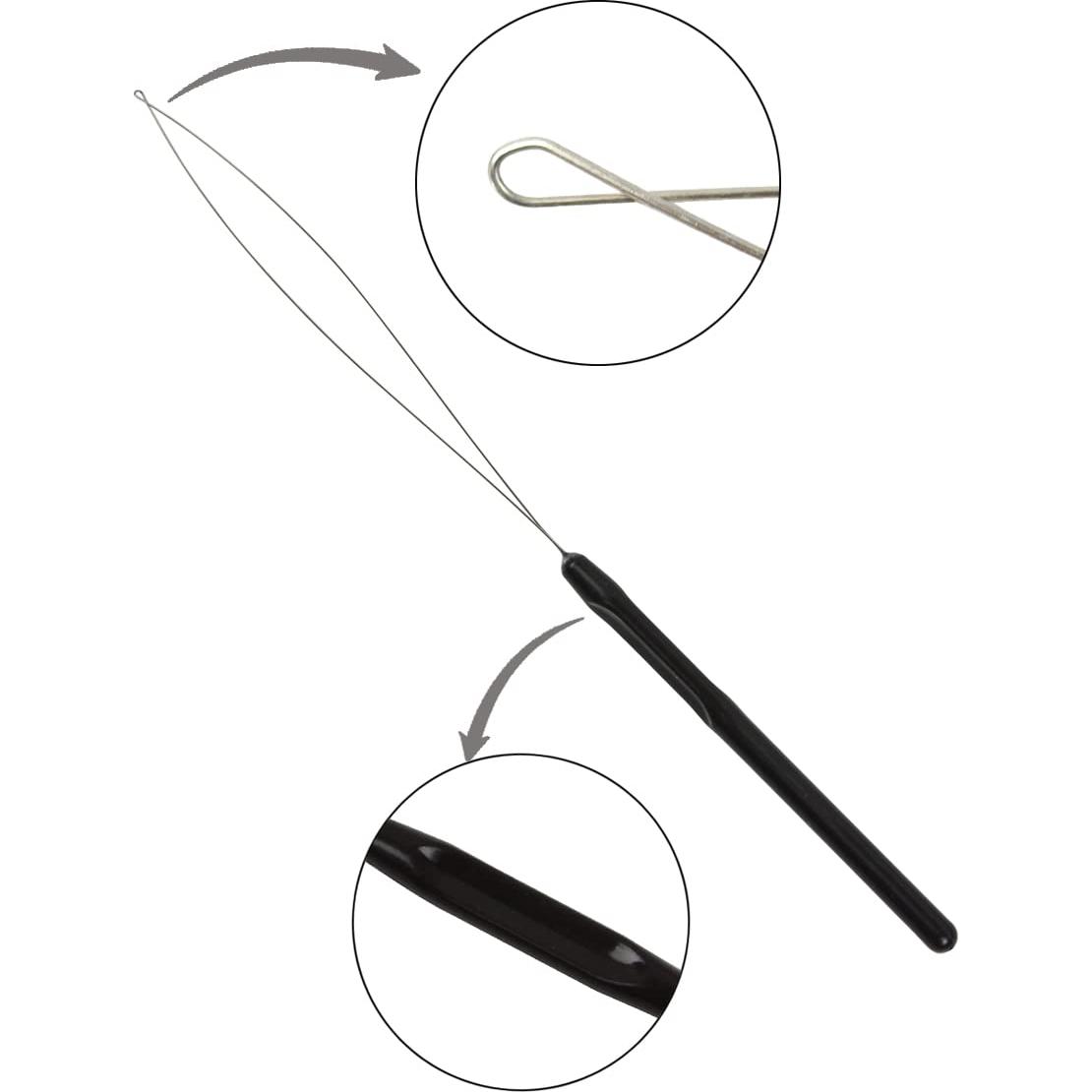 10 Piezas Herramienta de Aguja para Extensiones de Cabello BIYOUTE