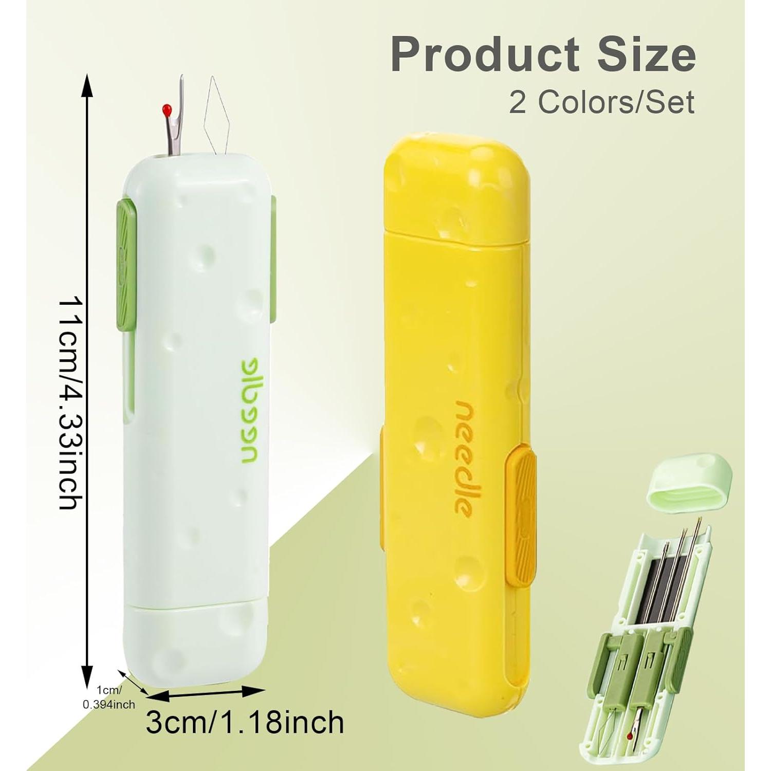 Enhebrador de Agujas 3 en 1 GUWENTAO con Almacenamiento Magnético