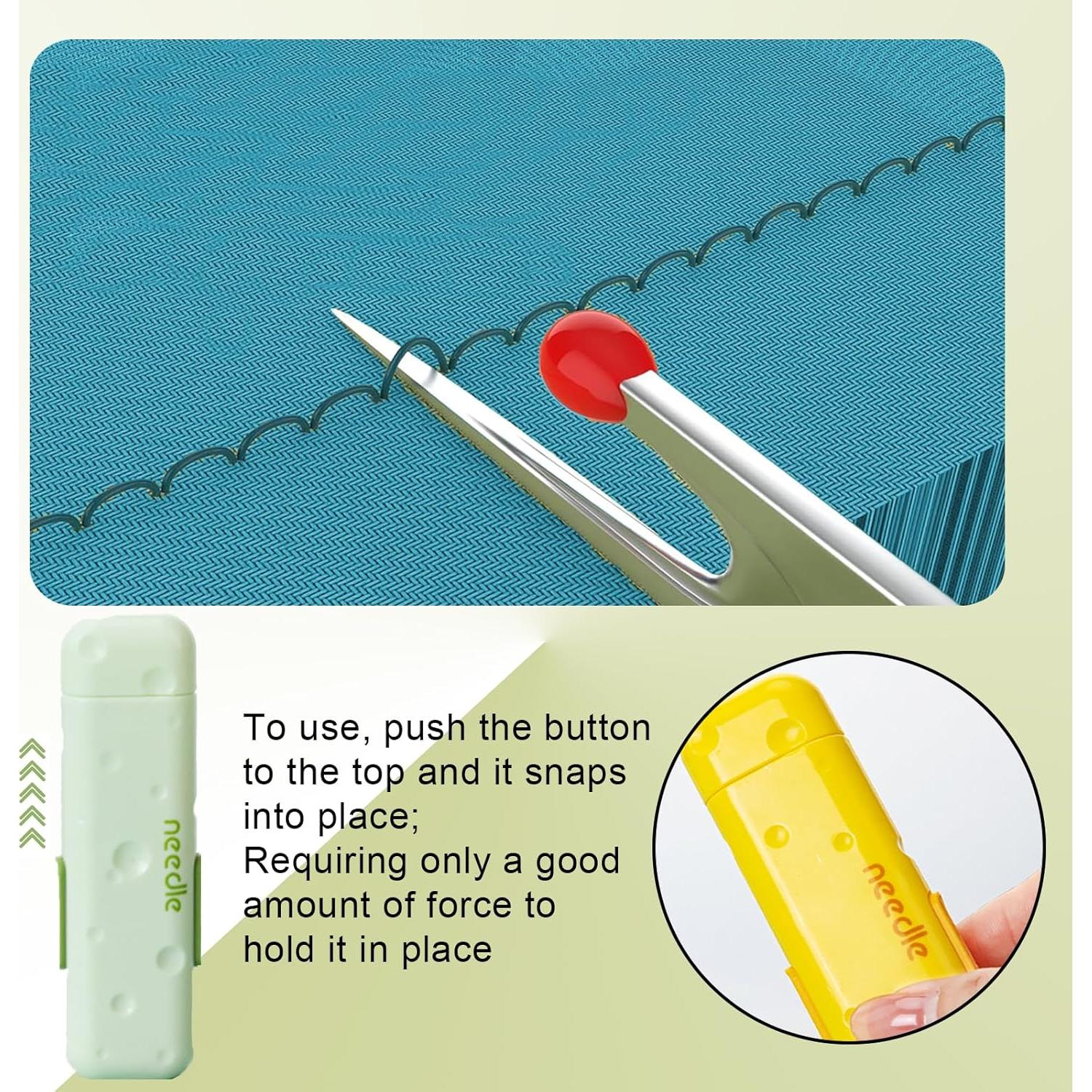 Enhebrador de Agujas 3 en 1 GUWENTAO con Almacenamiento Magnético