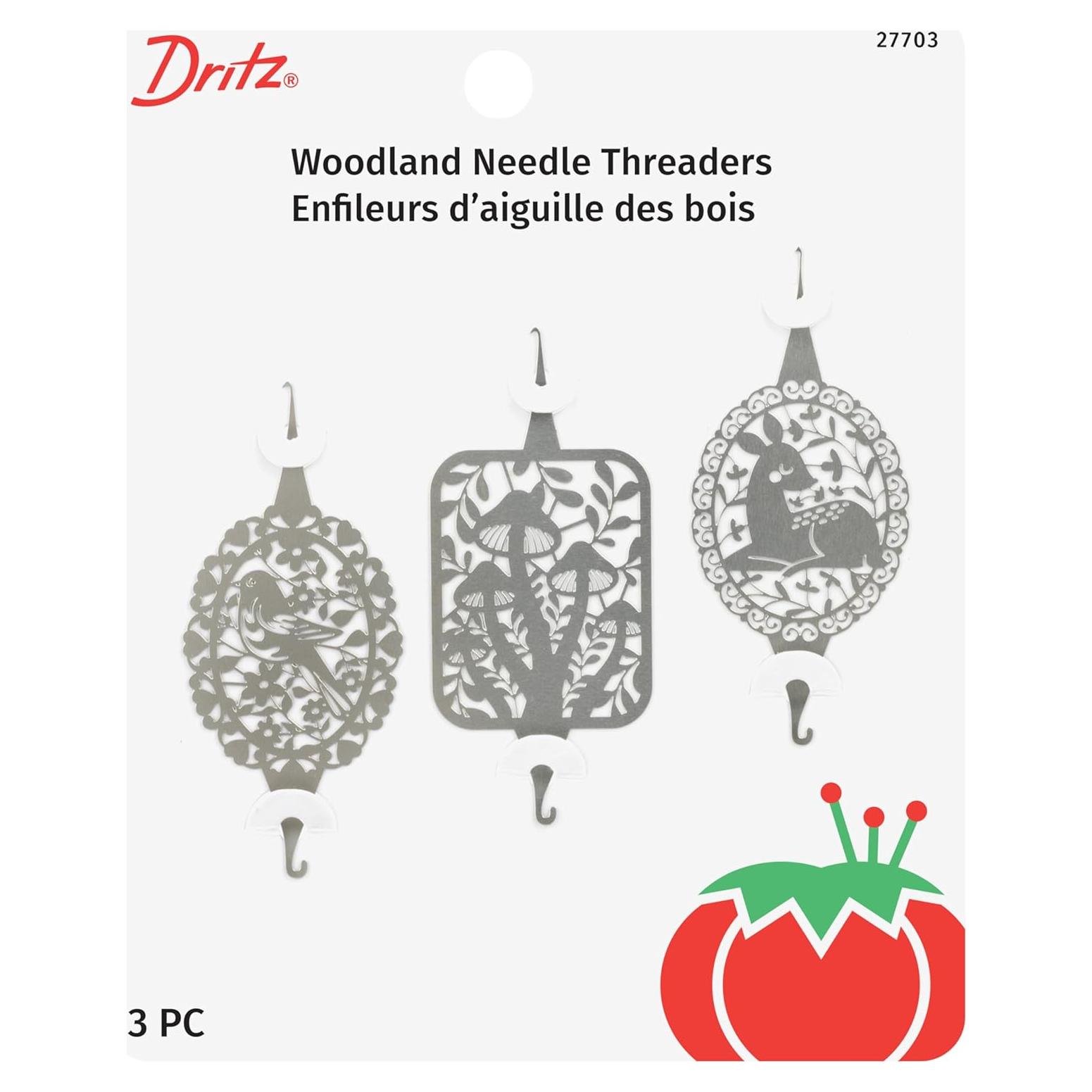 Enhebradores de Aguja Dritz Woodland 3 Piezas Acero Inoxidable