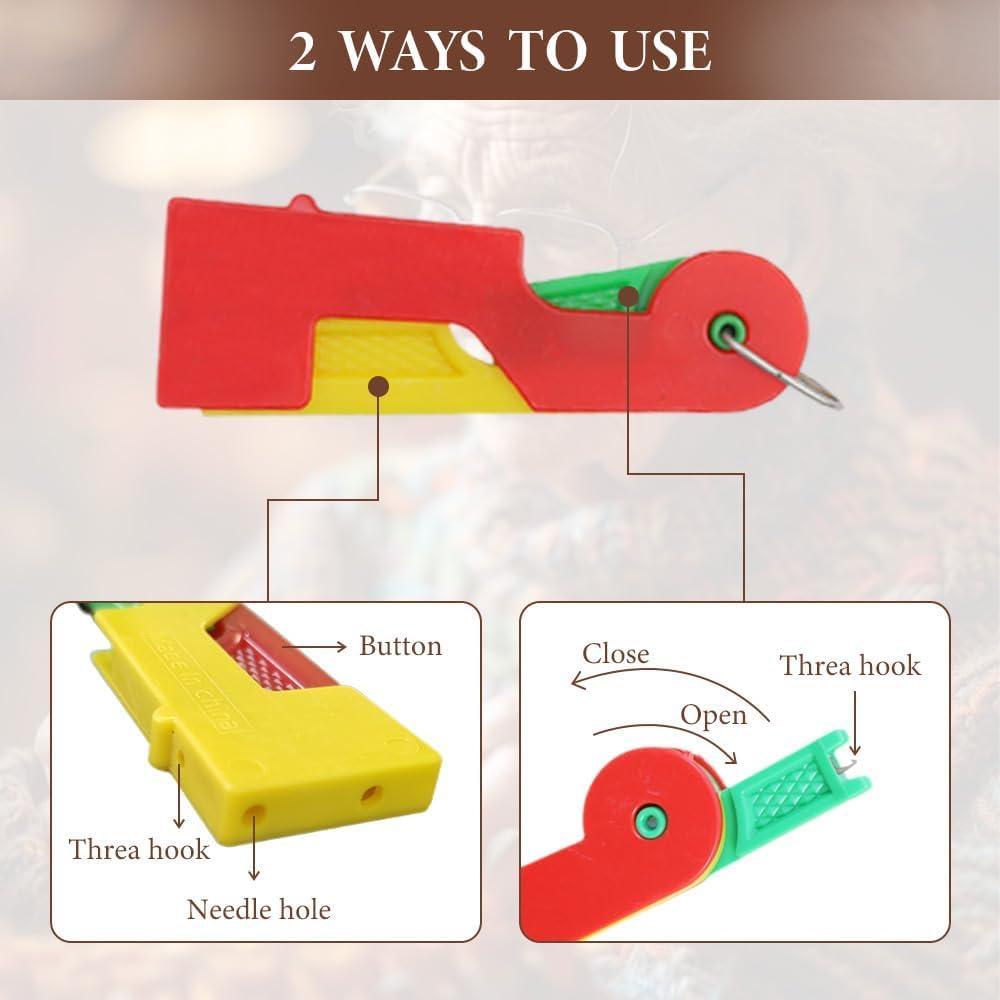 Enhebrador de Agujas Automático Frundoo 12 Pcs para Coser