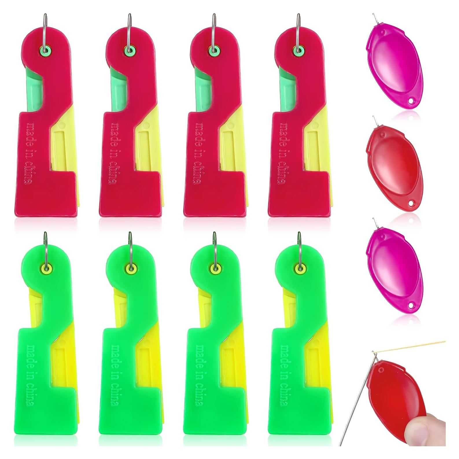 11 Enhebradores Automáticos de Agujas Psyqtsuary - 6.8x2.3cm y 4x2cm