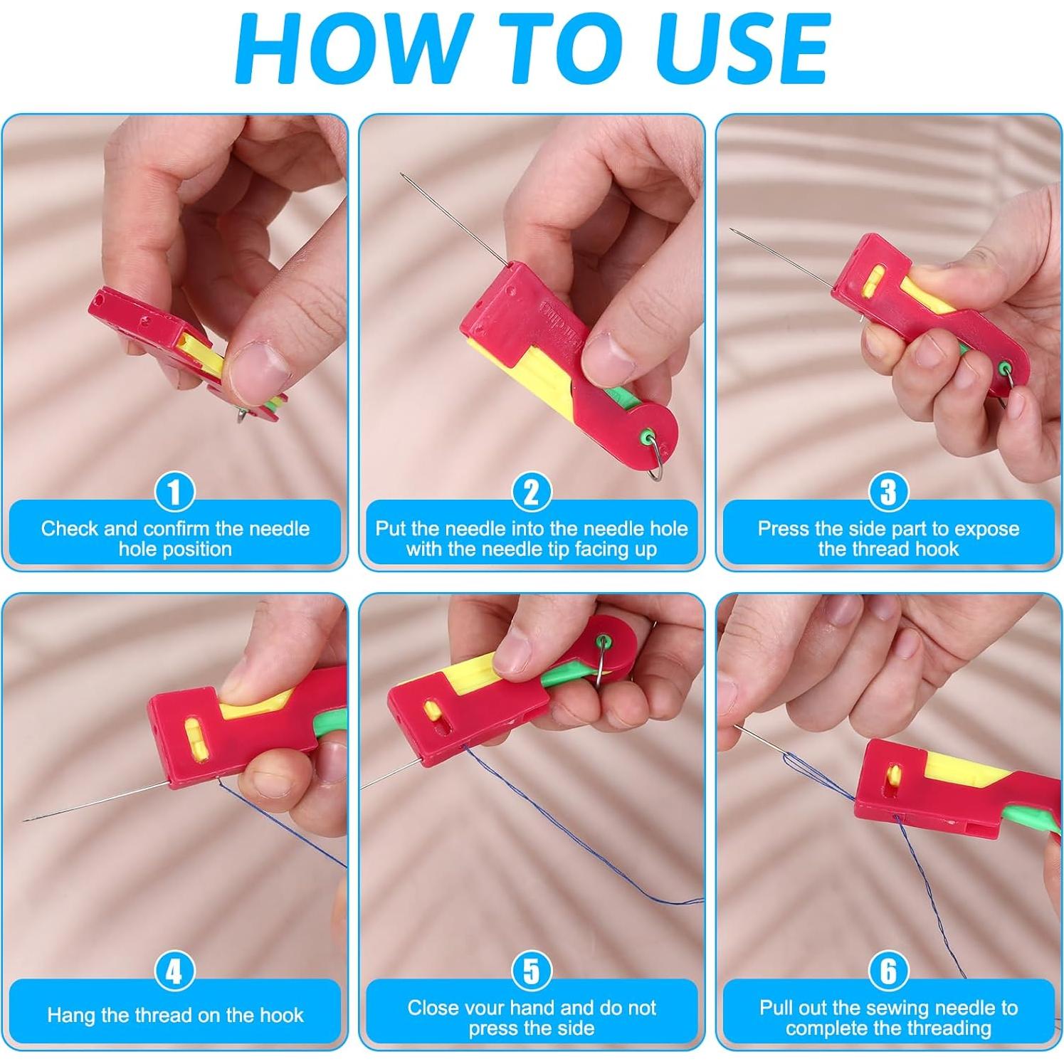 11 Enhebradores Automáticos de Agujas Psyqtsuary - 6.8x2.3cm y 4x2cm