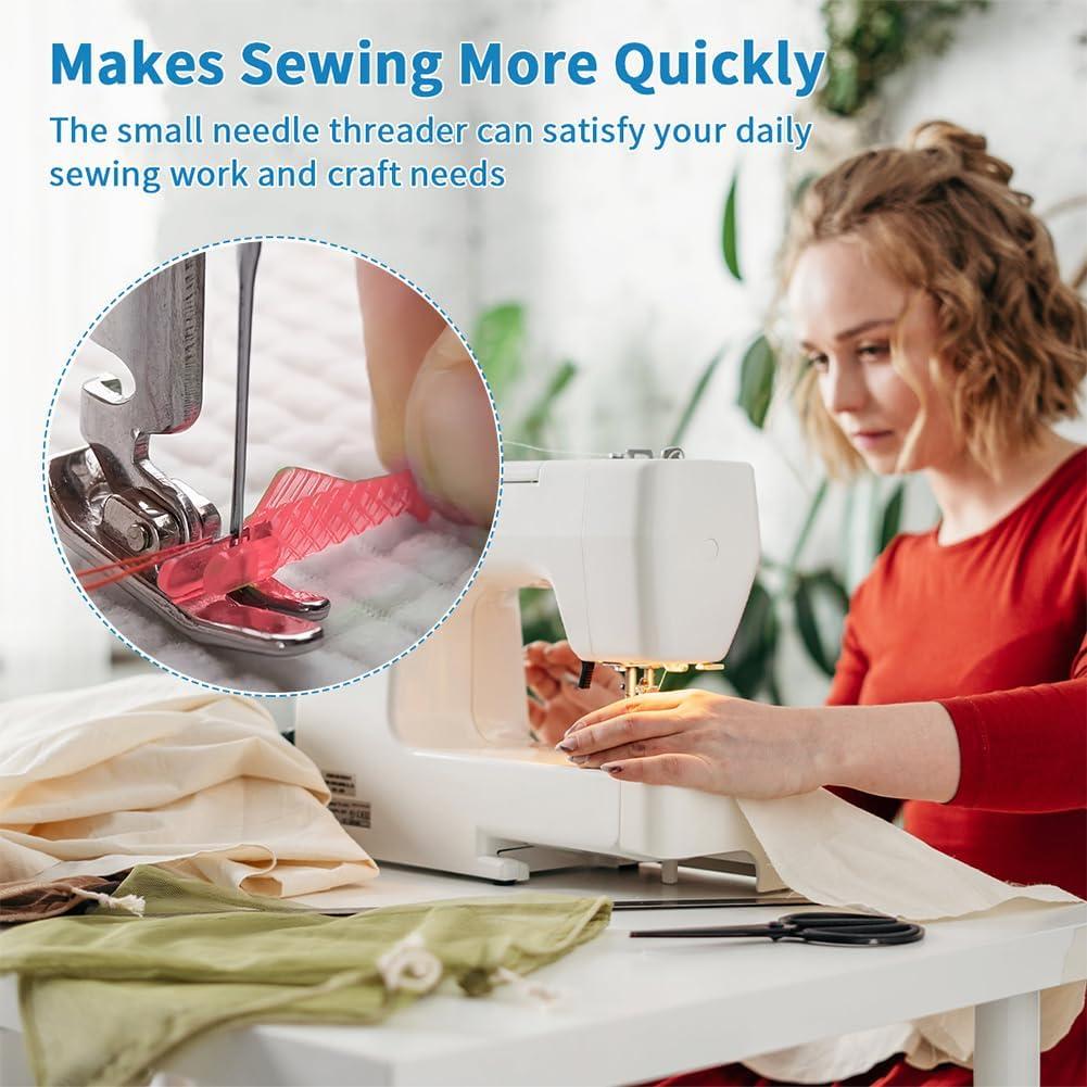 12 Piezas Enhebrador de Agujas Automático QWLWBU Boca de Pez