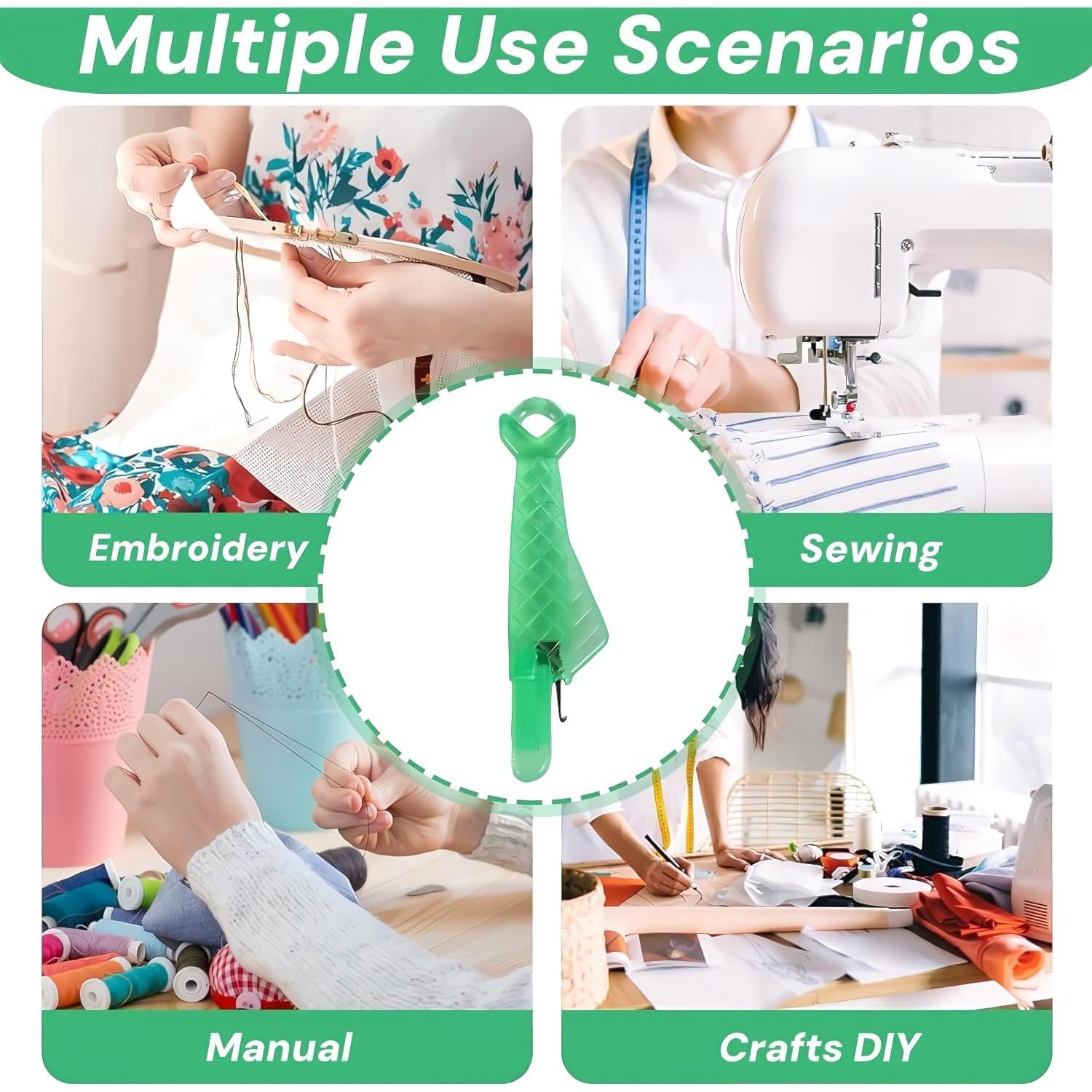 40 Enhebradores de Agujas de Coser JXYT Tipo Boca de Pez