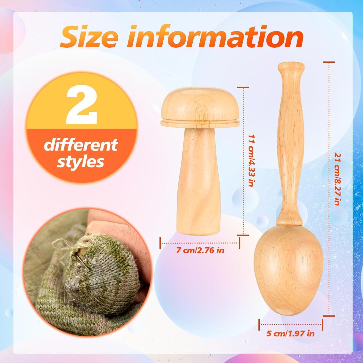 Huevos de remendar de madera Xeniol para ropa y calcetines