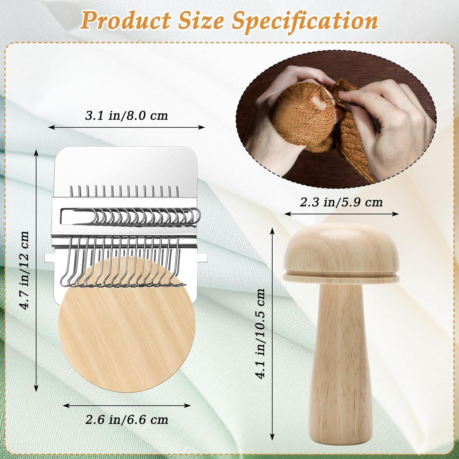 Set de Darners Windspeed para Calcetines - 14 Ganchos, 9 Agujas, 50 Hilos