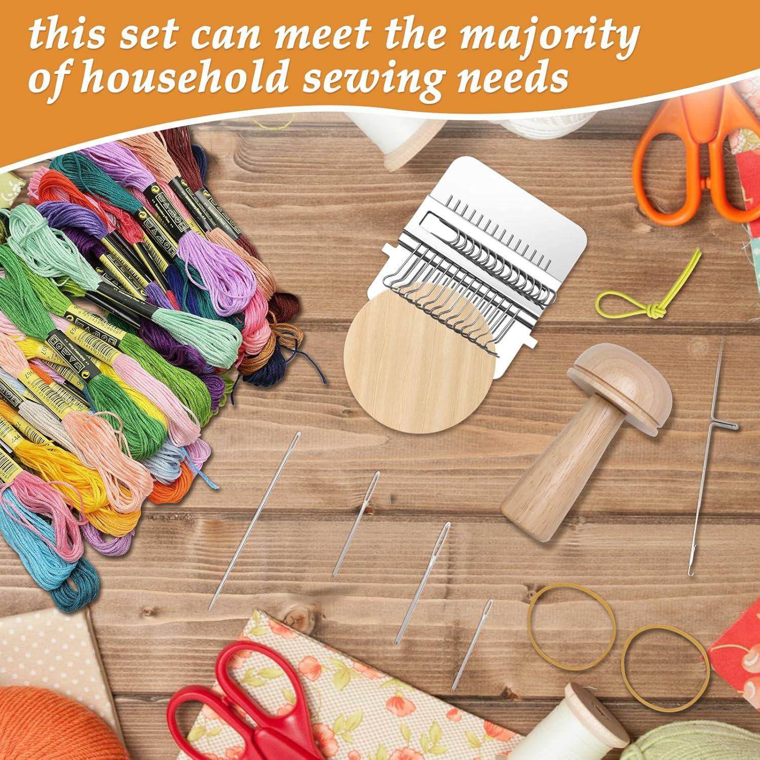 Set de Darners Windspeed para Calcetines - 14 Ganchos, 9 Agujas, 50 Hilos