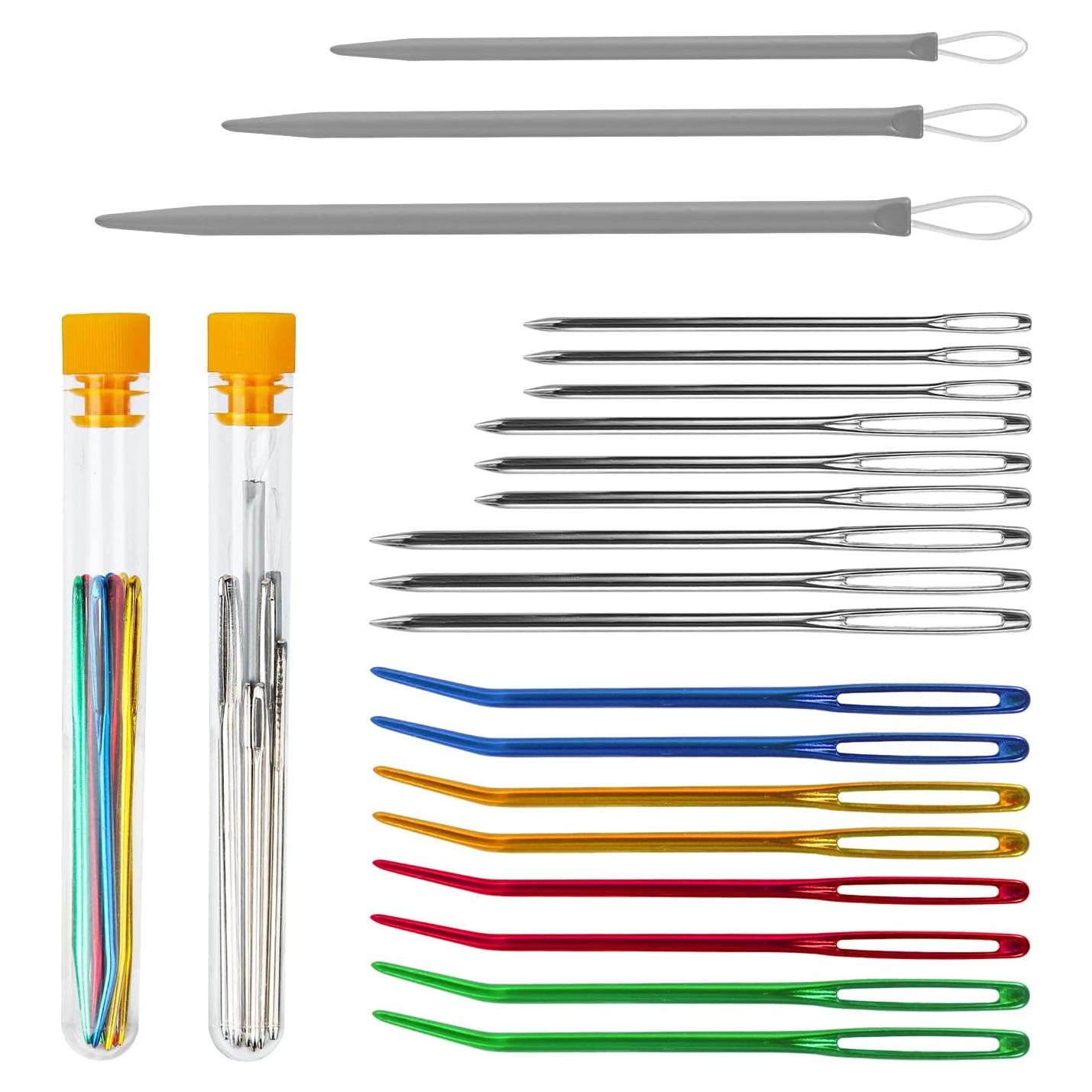 20 Agujas de Darnado SAVITA de Acero Inoxidable con Botellas