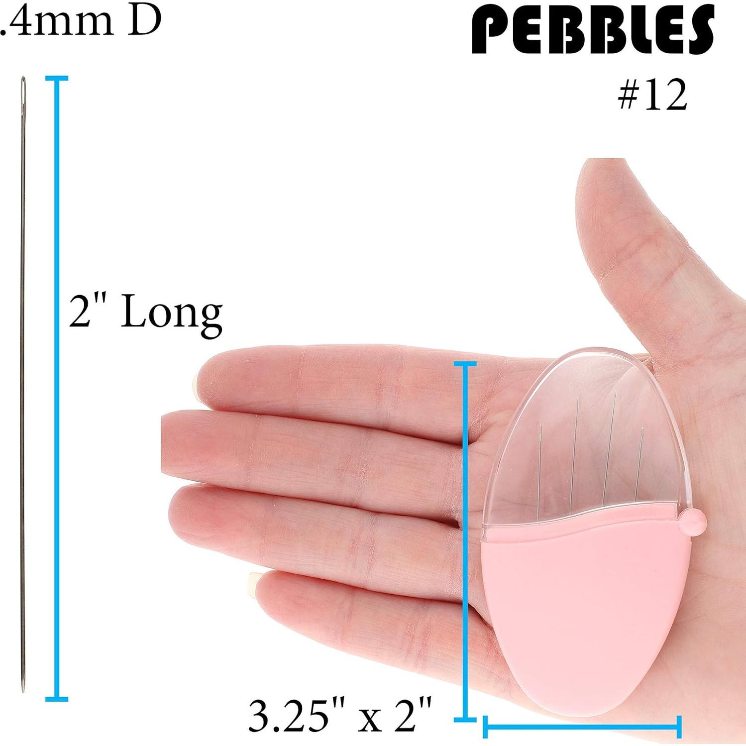 Agujas de Abalorios The Beadsmith - Estuche Pebble 4 Pzas