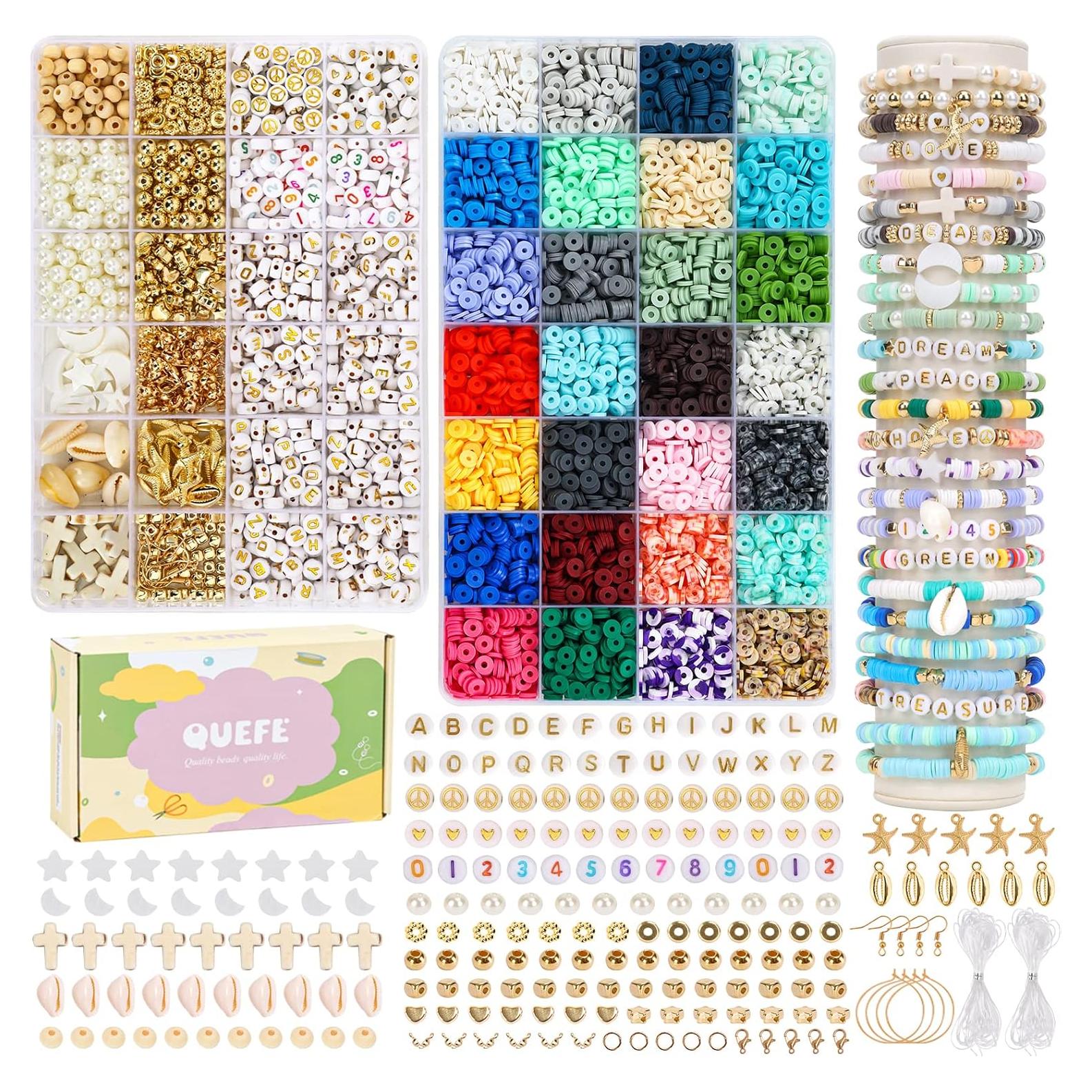 Kit de Cuentas de Arcilla QUEFE 5600pcs para Joyería