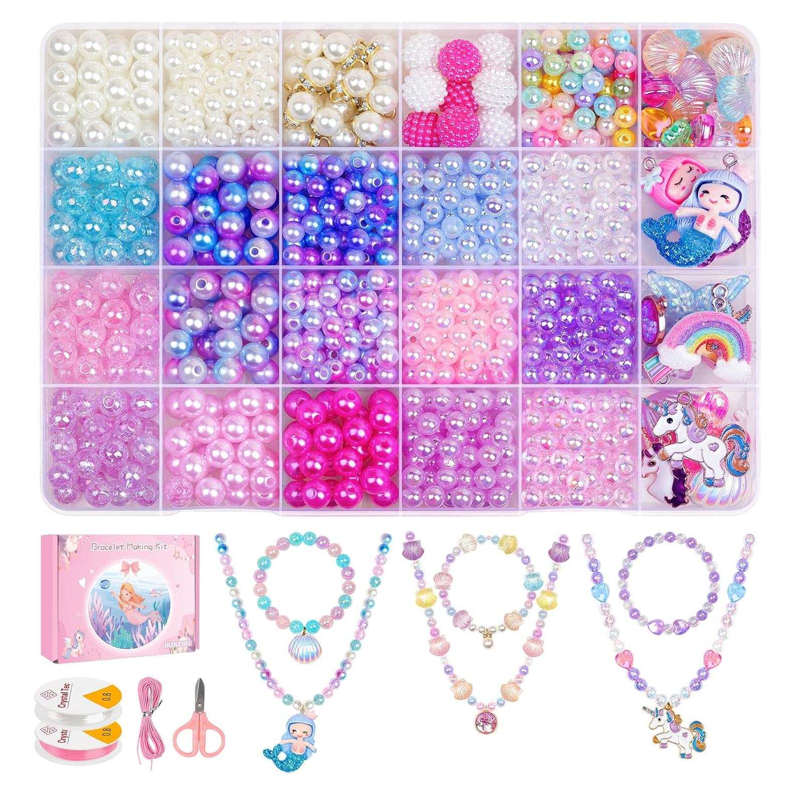 Kit de Fabricación de Pulseras de Sirena DUDUCOFU 900 Piezas