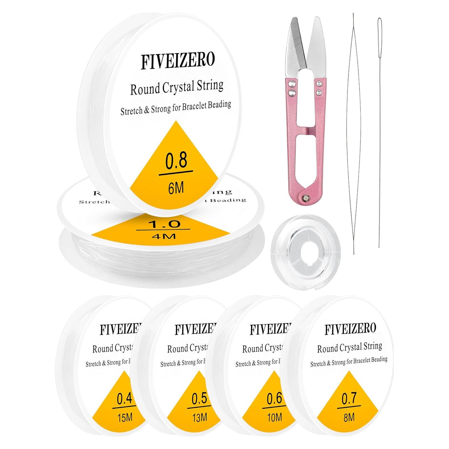 Cordón Elástico Transparente para Pulseras FIVEIZERO 56m