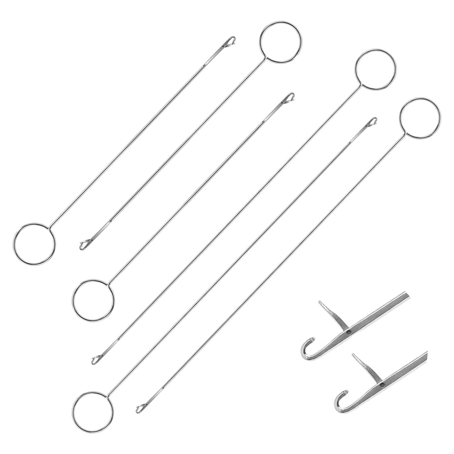 Juego de 6 Ganchos de Enhebrar Bremorou Acero Inoxidable