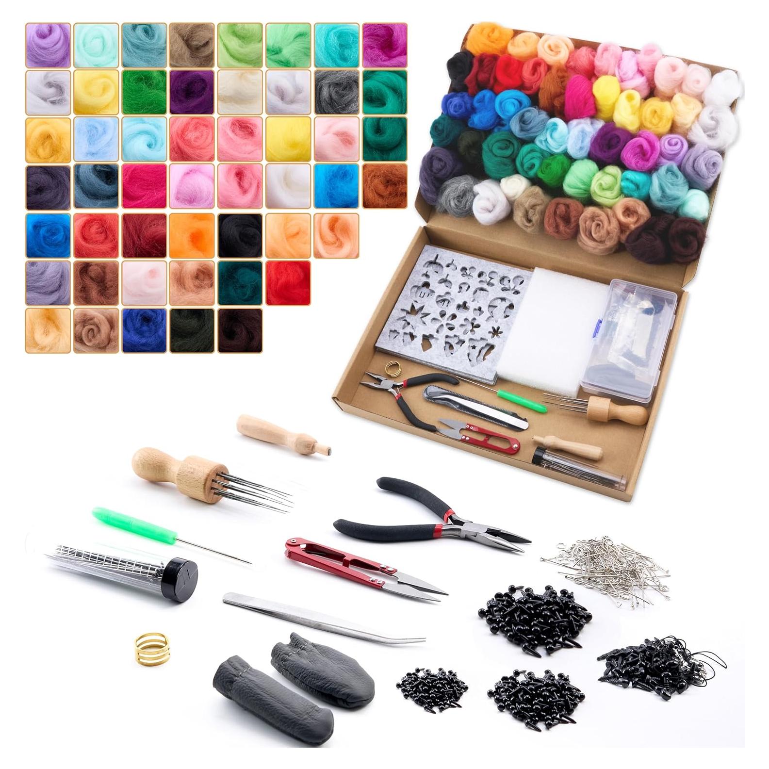 Kit de Fieltro con Aguja DF DUALFERV - 50 Colores Premium